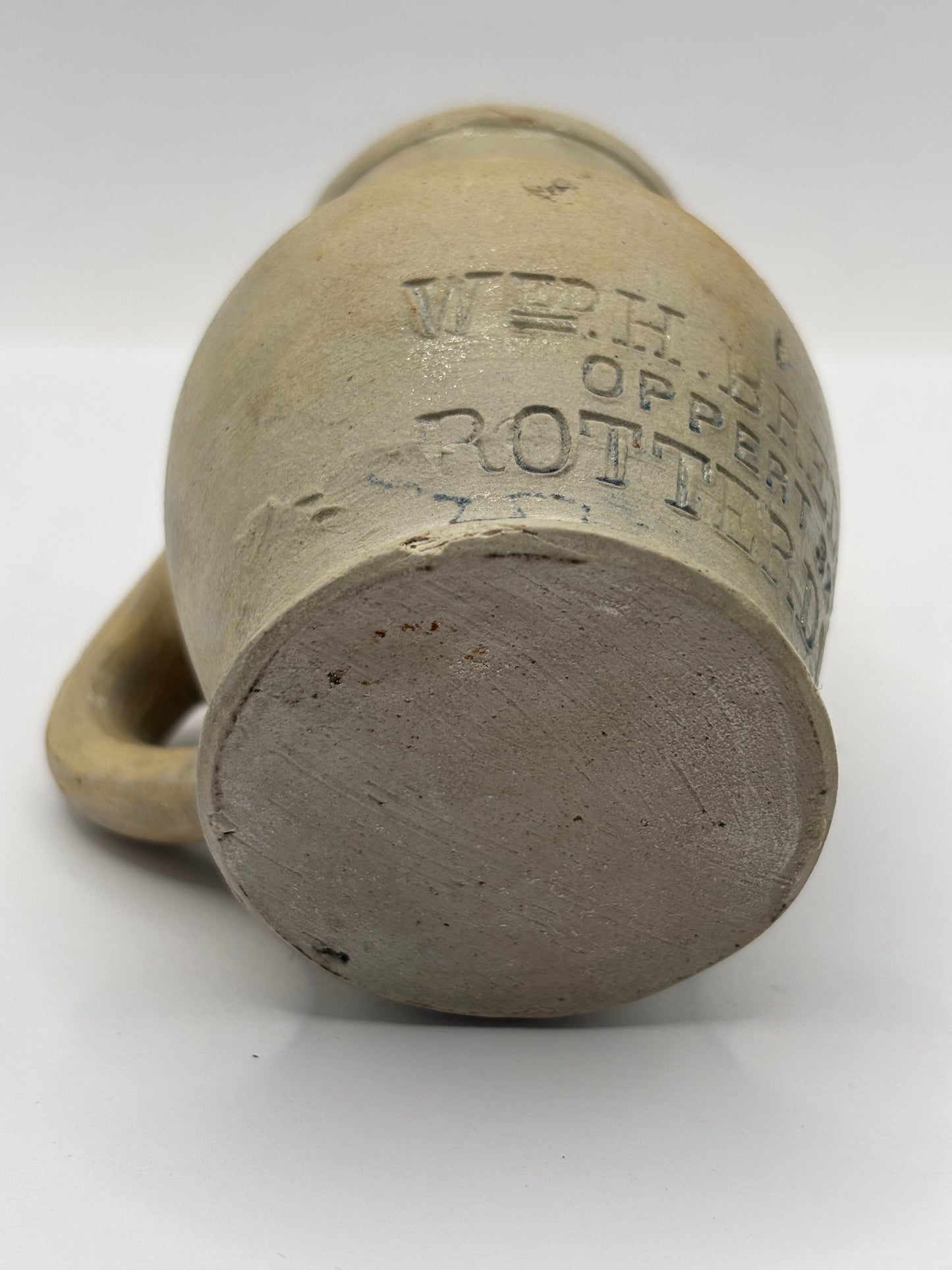 Old impressed stoneware jug, Rotterdam
