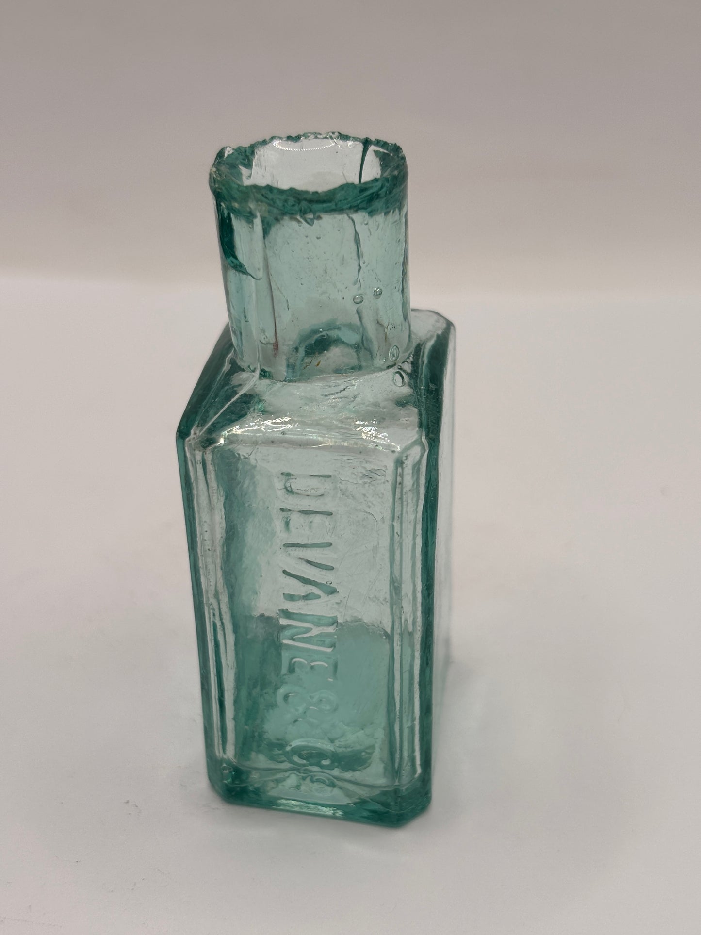 Old advertising inkwell,ink bottle. Devane & Co Liverpool