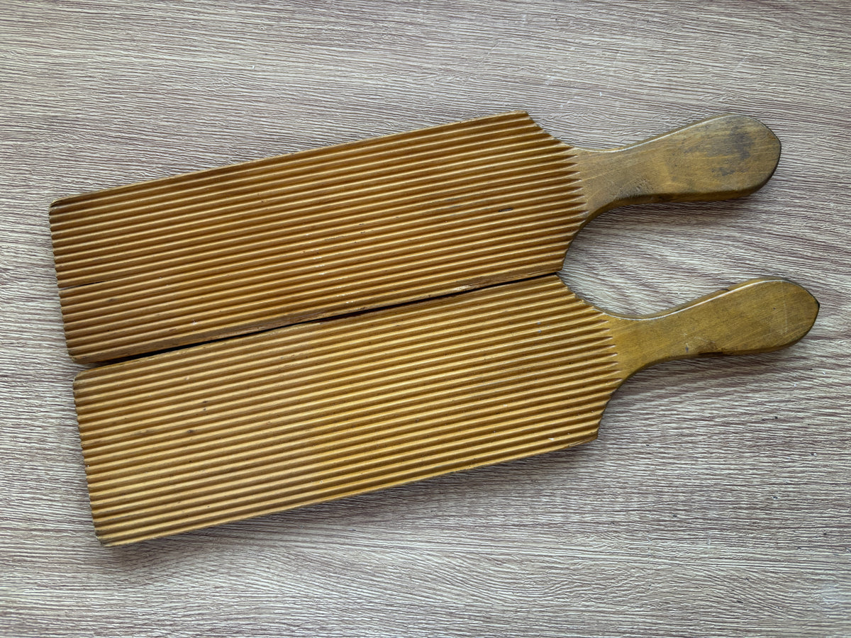 Old XL wooden butter pats