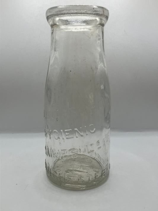 Lancashire hygenic dairies advertising milk bottle