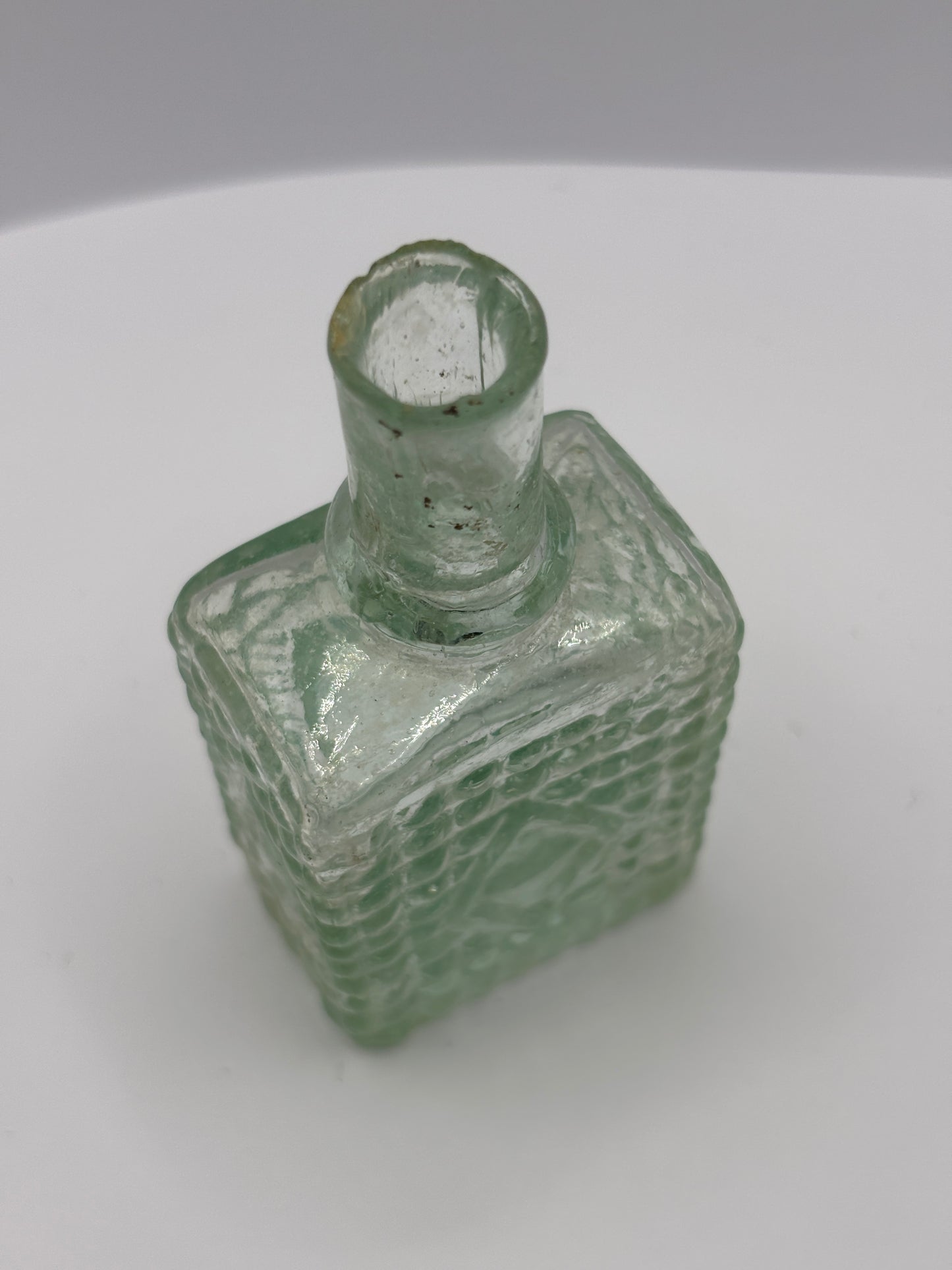 Old early glass scent bottle
