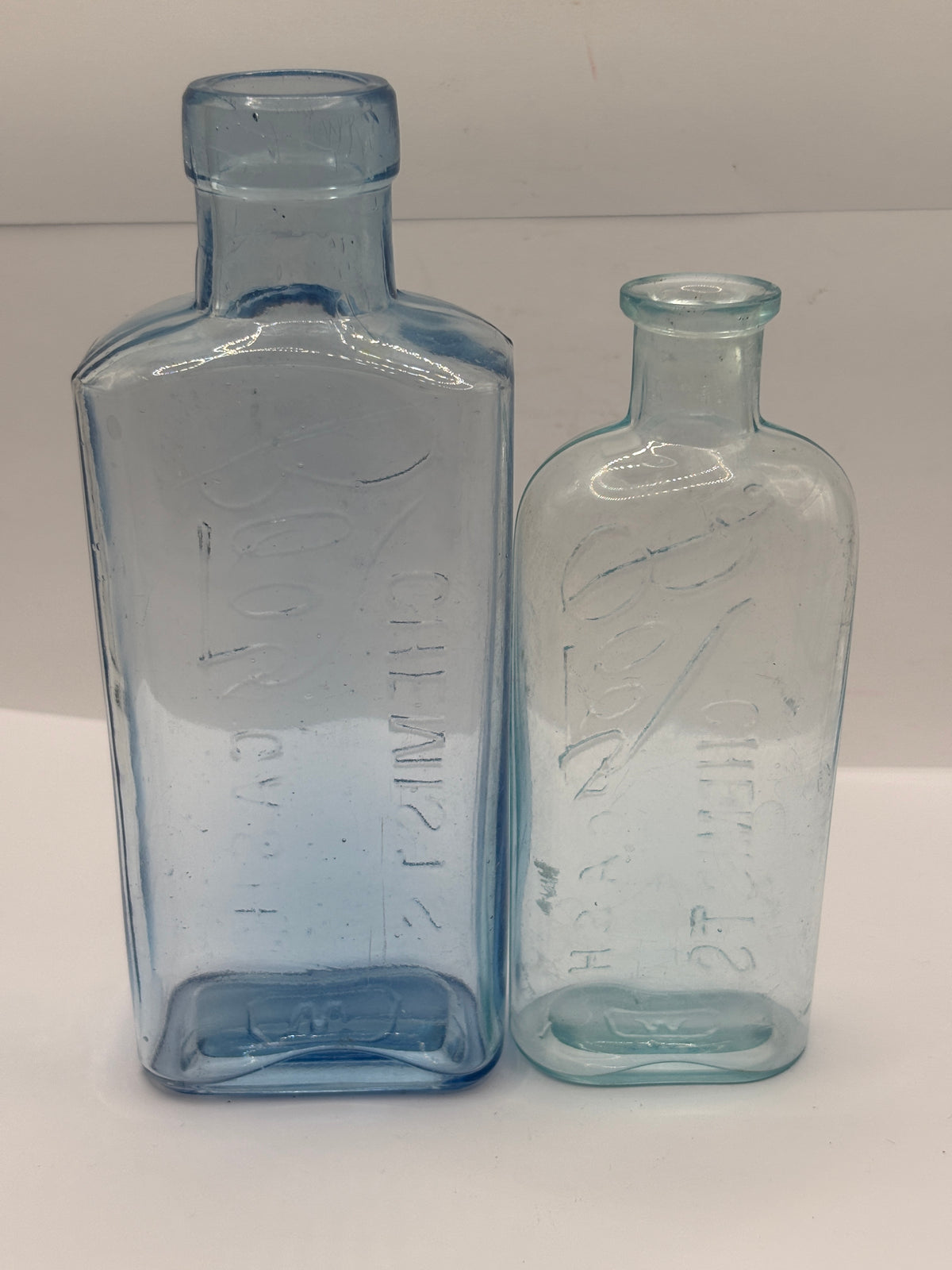 2 old Boots cash chemist bottles