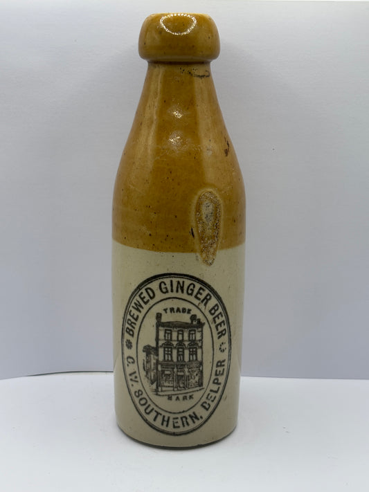 Old southern Belper ginger beer bottle