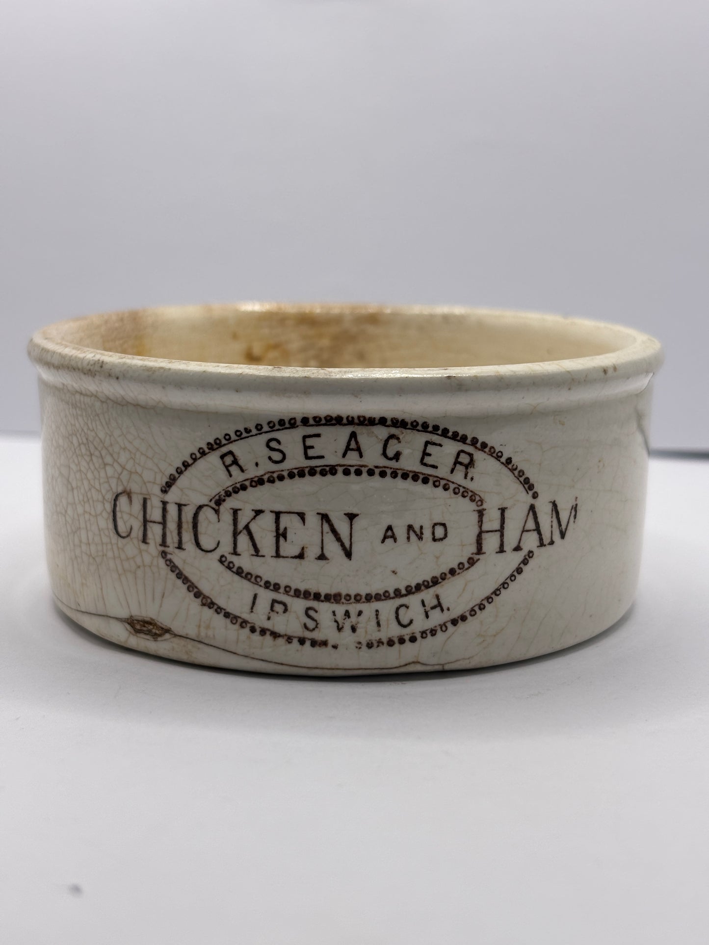 Old seagers meat paste pot, chicken & ham