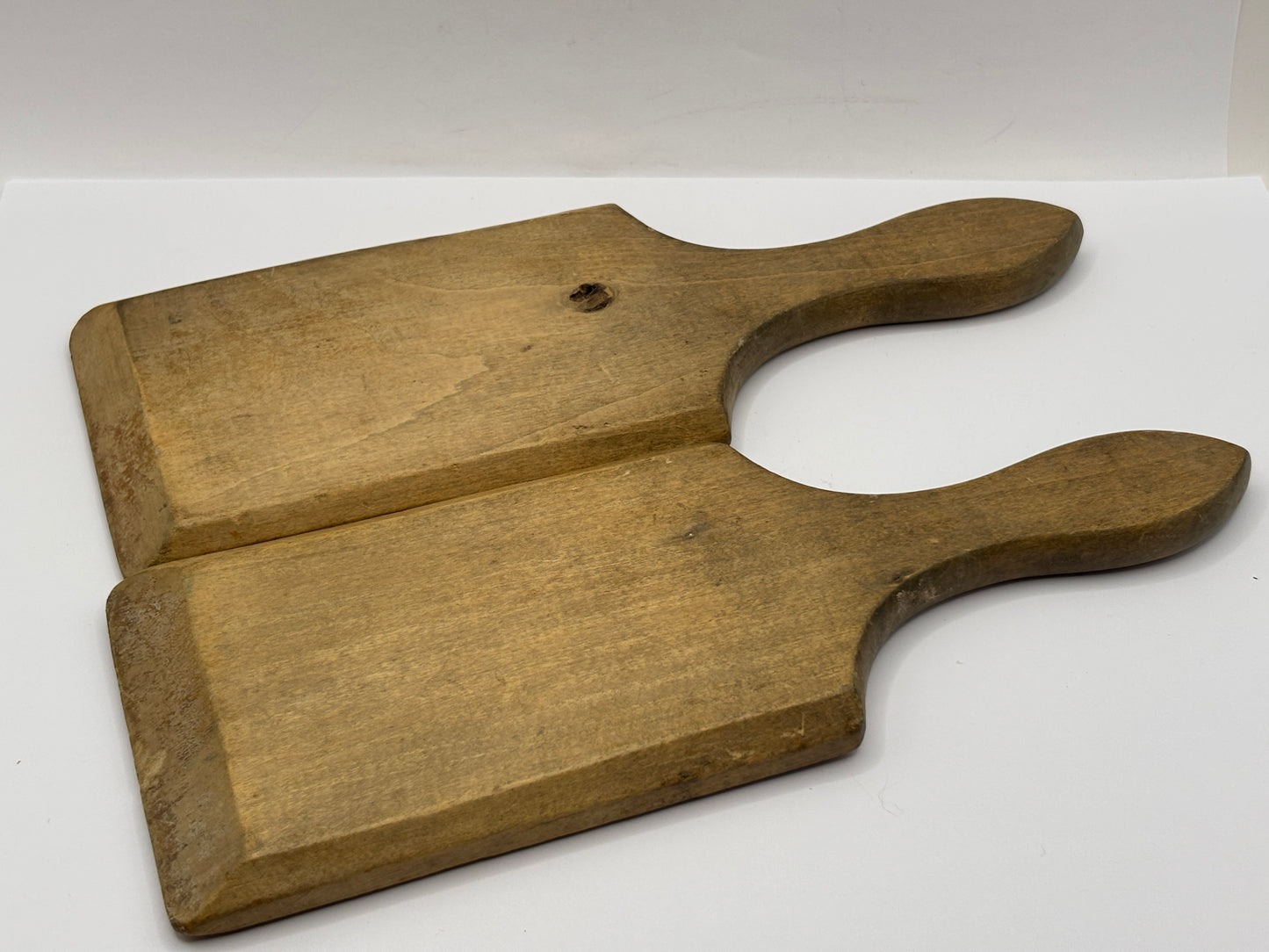 Old wooden butter pats