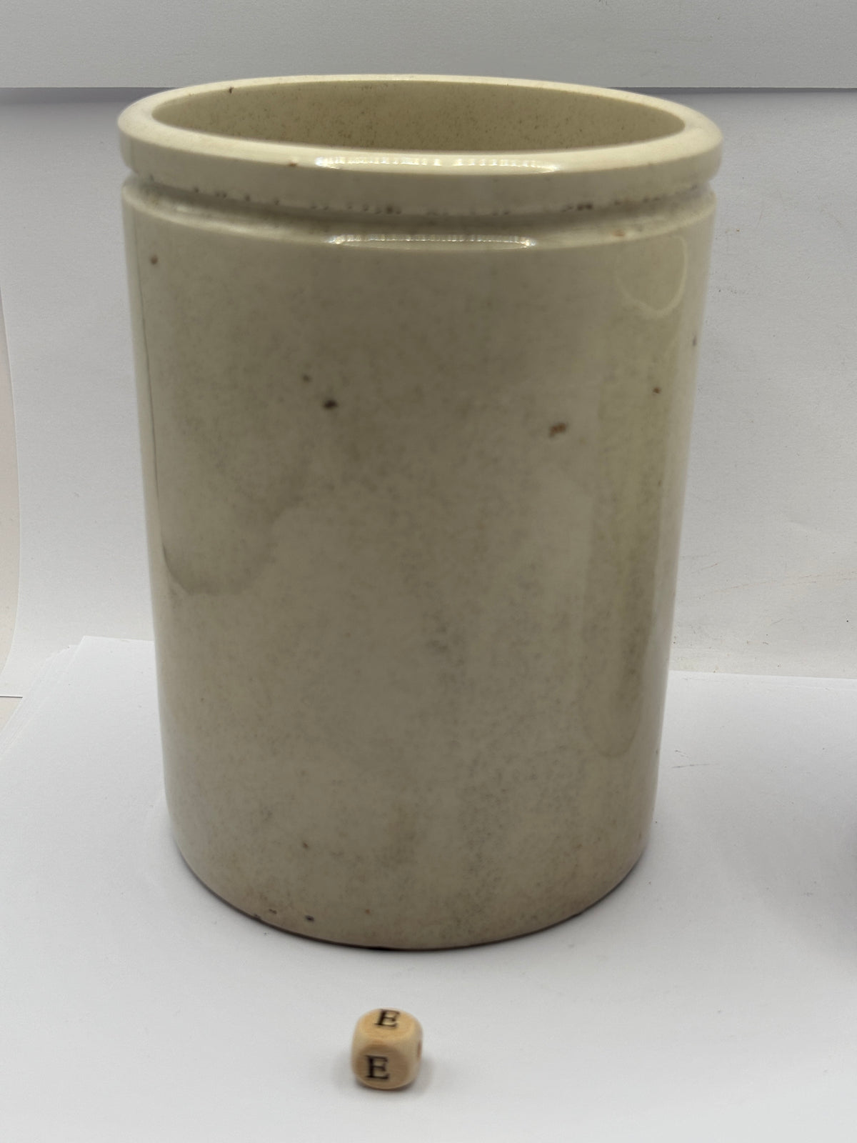 Old 2lb stoneware marmalade pot, James Keiller Dundee marmalade (E)