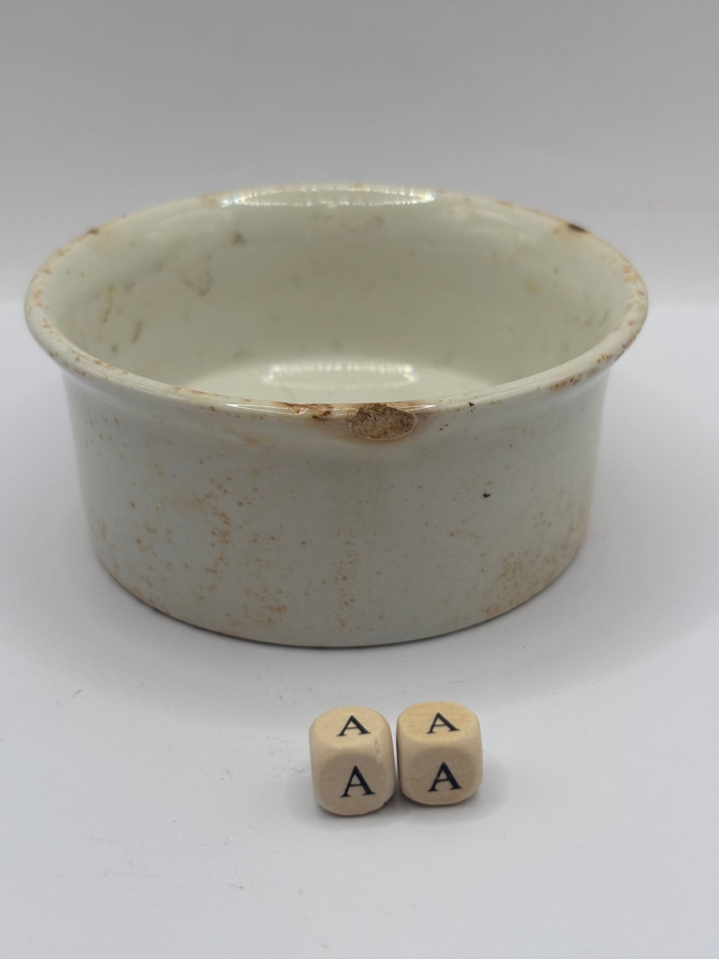 Old Mrs moors advertising meat paste pot (aa)