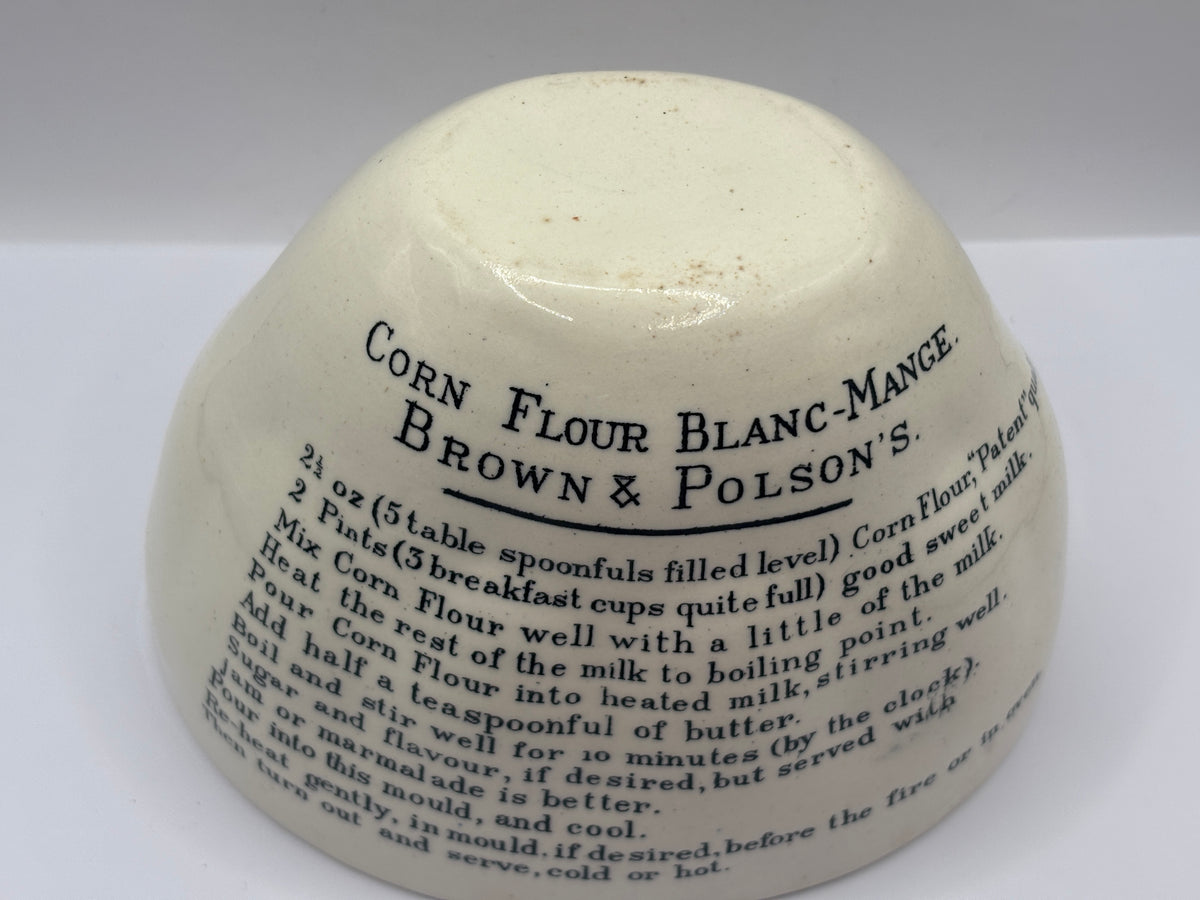 Old advertising mould, Brown & Polsons Blanc-Mange