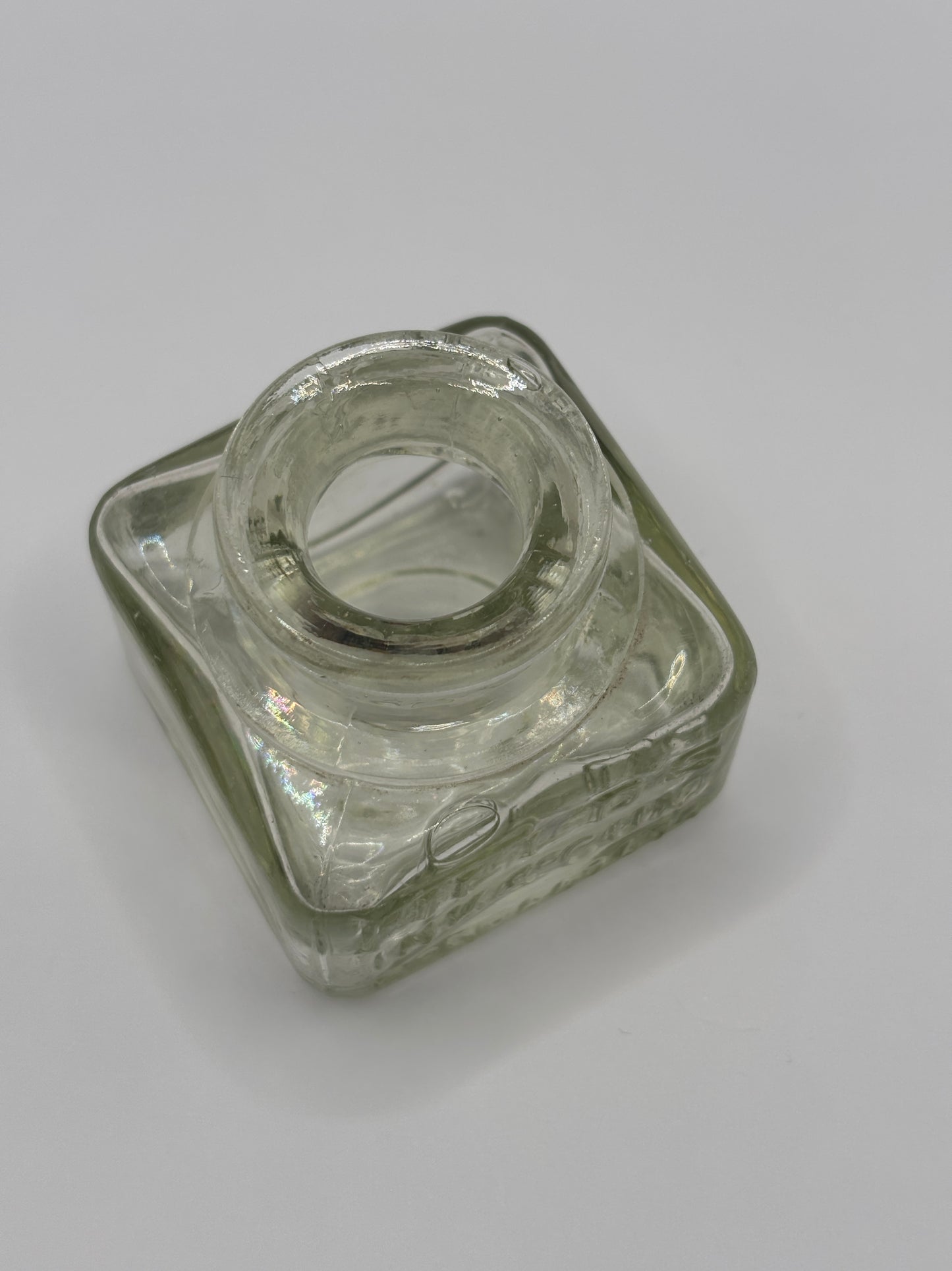 old advertising glass ink,inkwells, ink bottle. Fields ink