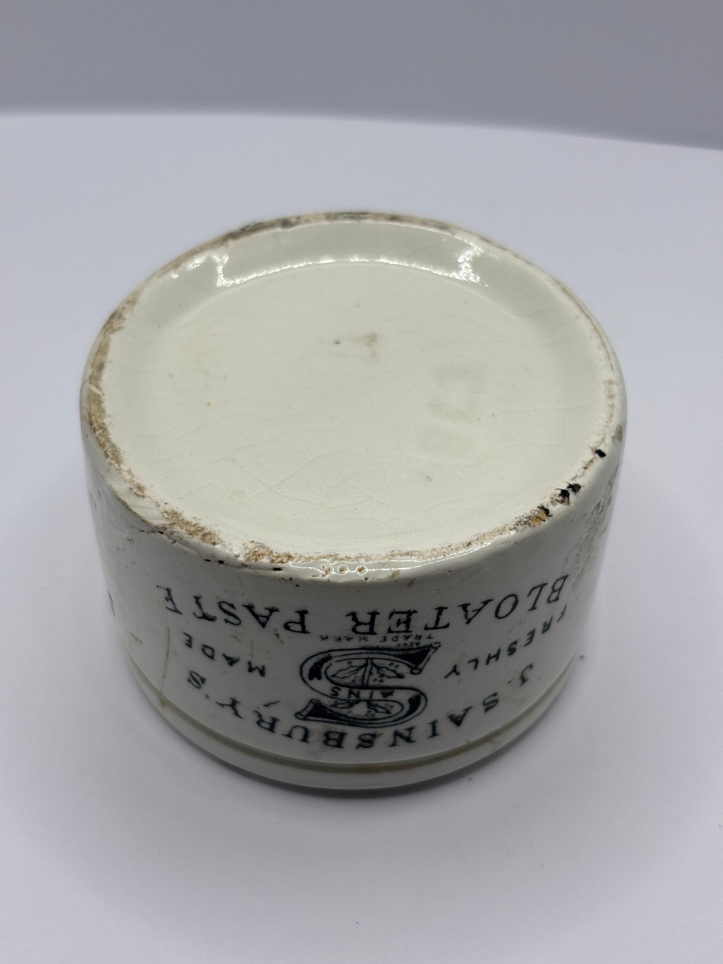 Old sainsburys advertising bloater paste pot