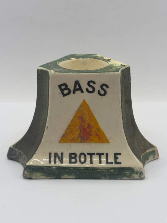 Old Bass advertising match striker, damaged