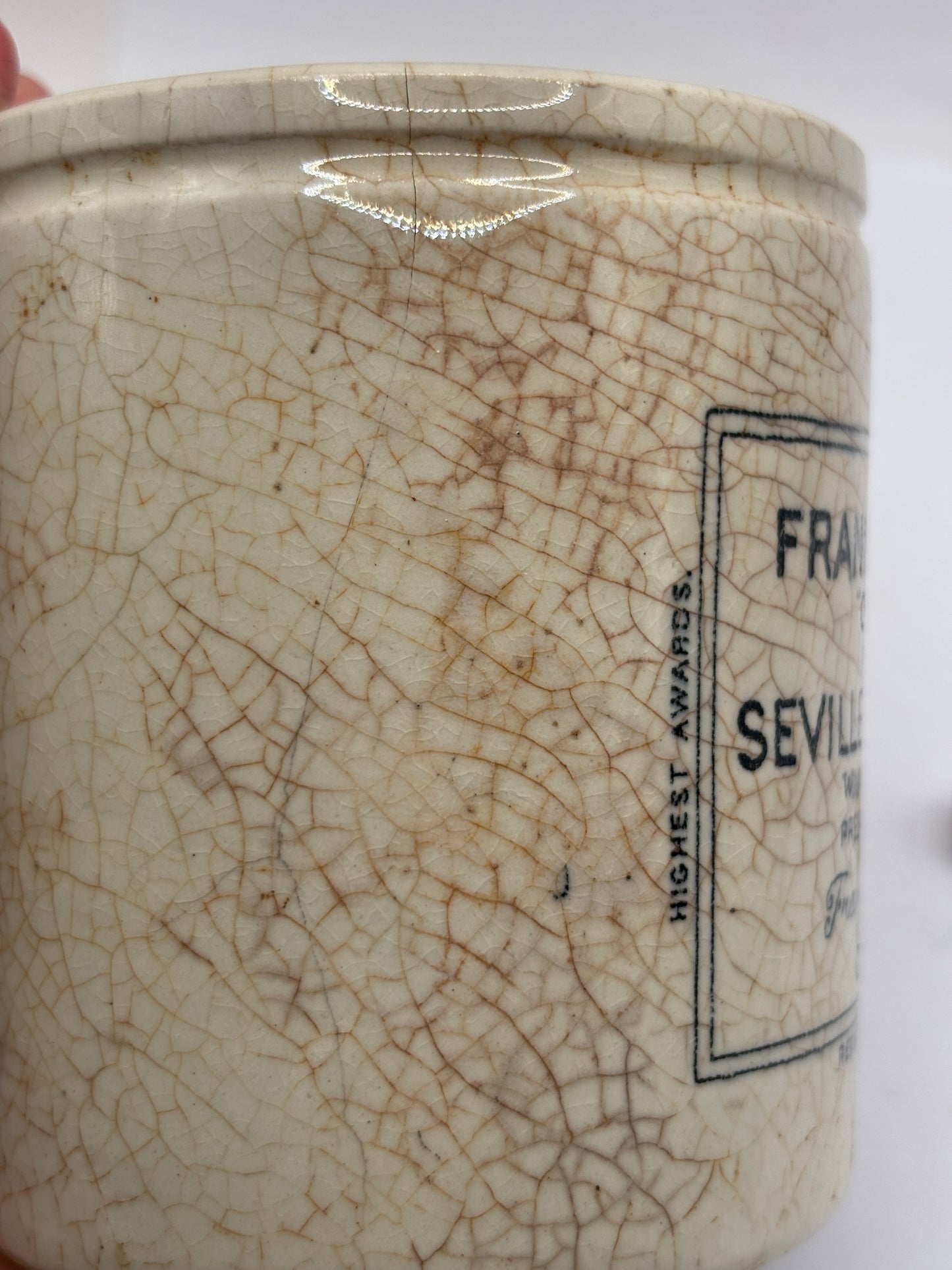 Old 1lb Frank Cooper marmalade Jar (Y)