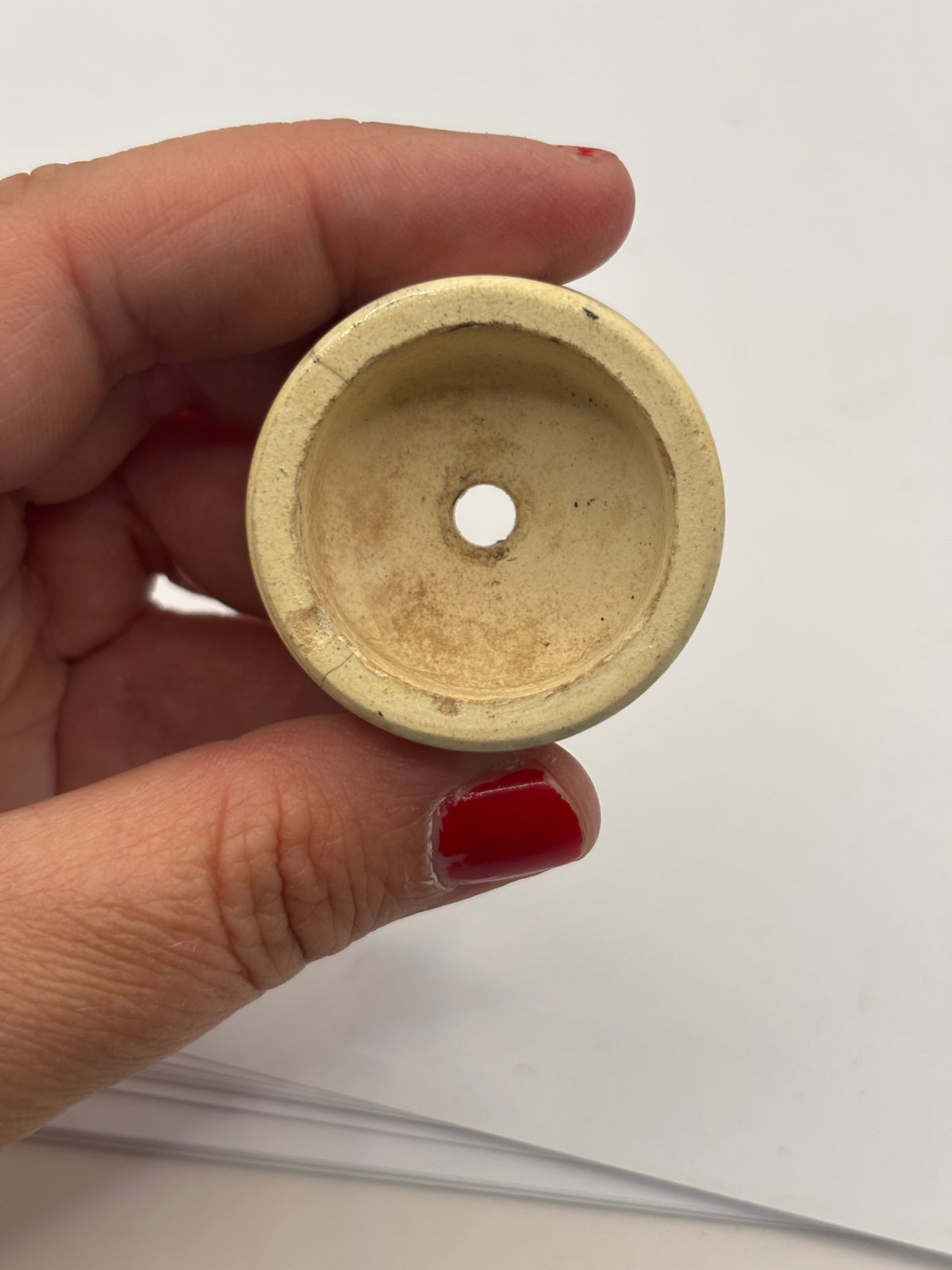 Old advertising baby feeder lid, Alexandra feeding bottle lid
