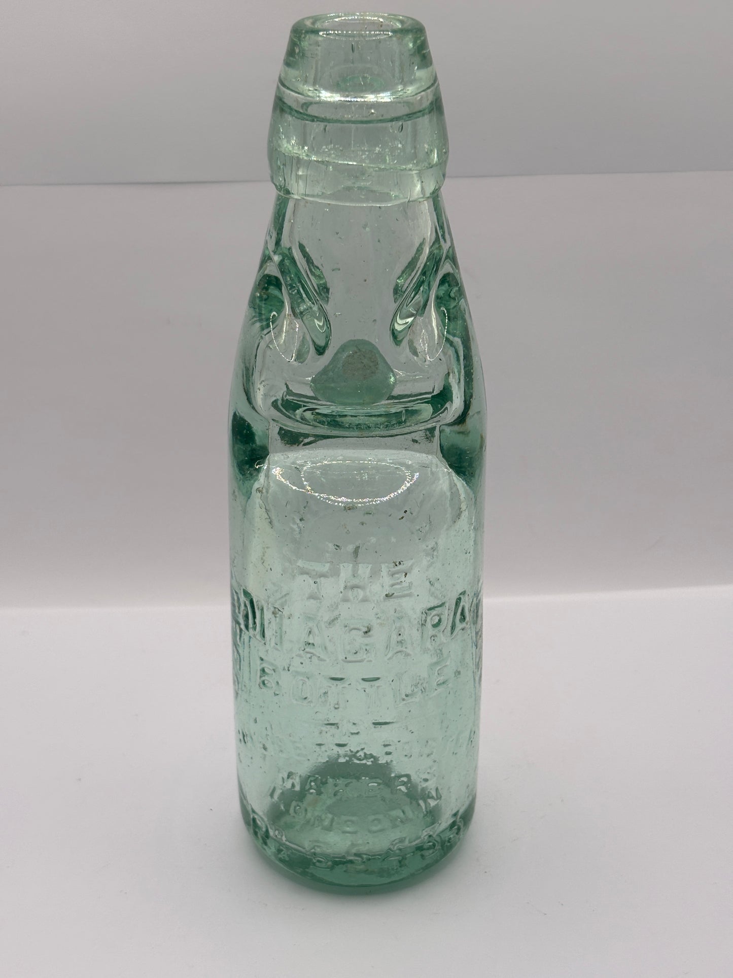 Old Oxford codd bottle, with marble. Morrells trustees, the niagra bottle