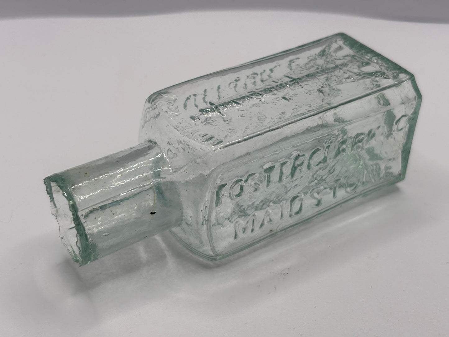 Old Eiffel tower fruit juice bottle, 4 sided graphics