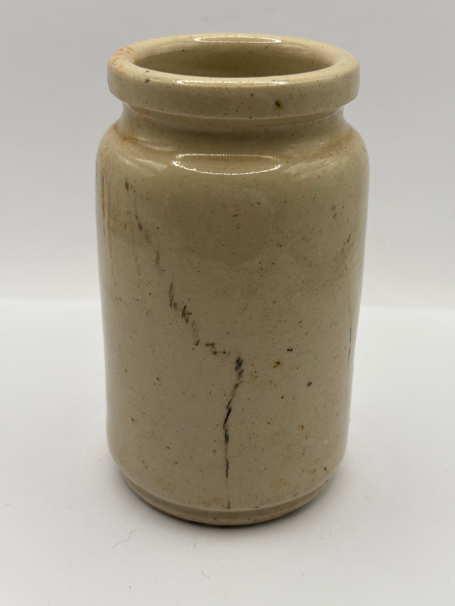 Old stoneware advertising Numol jar. The lecithin food for malnutrition