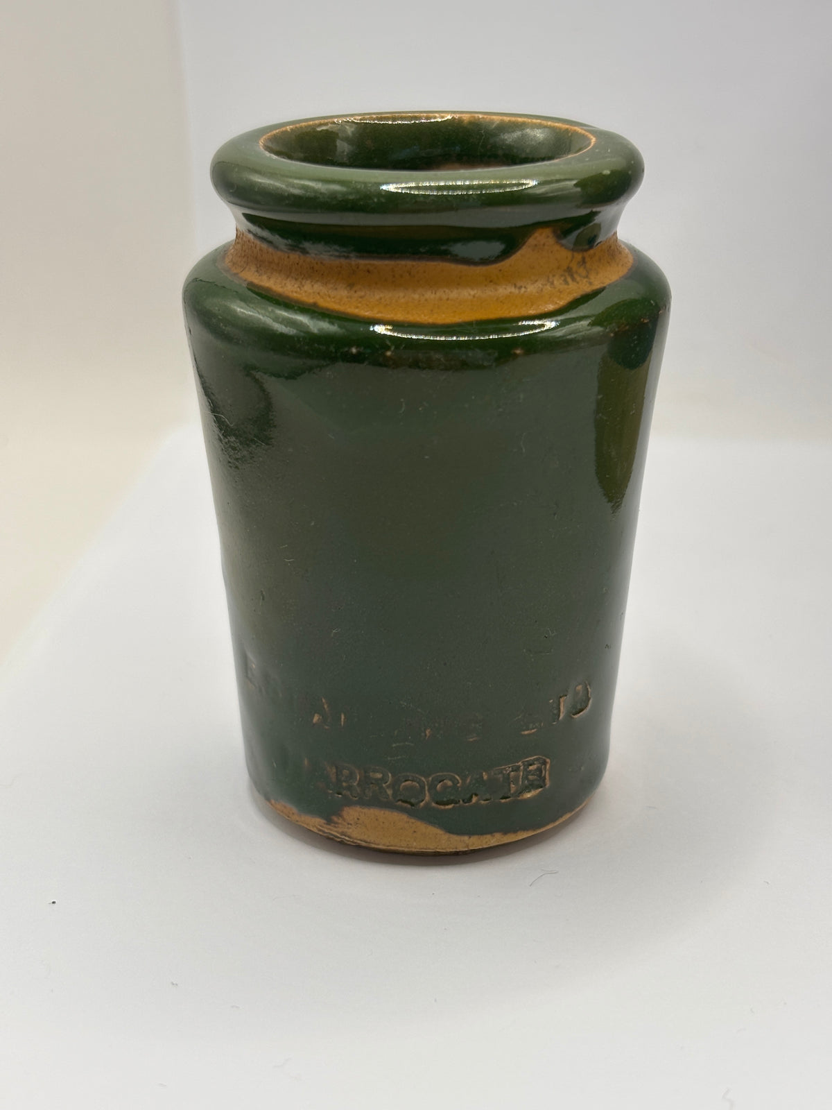 Old Harrogate advertising cream pot 7.5cms