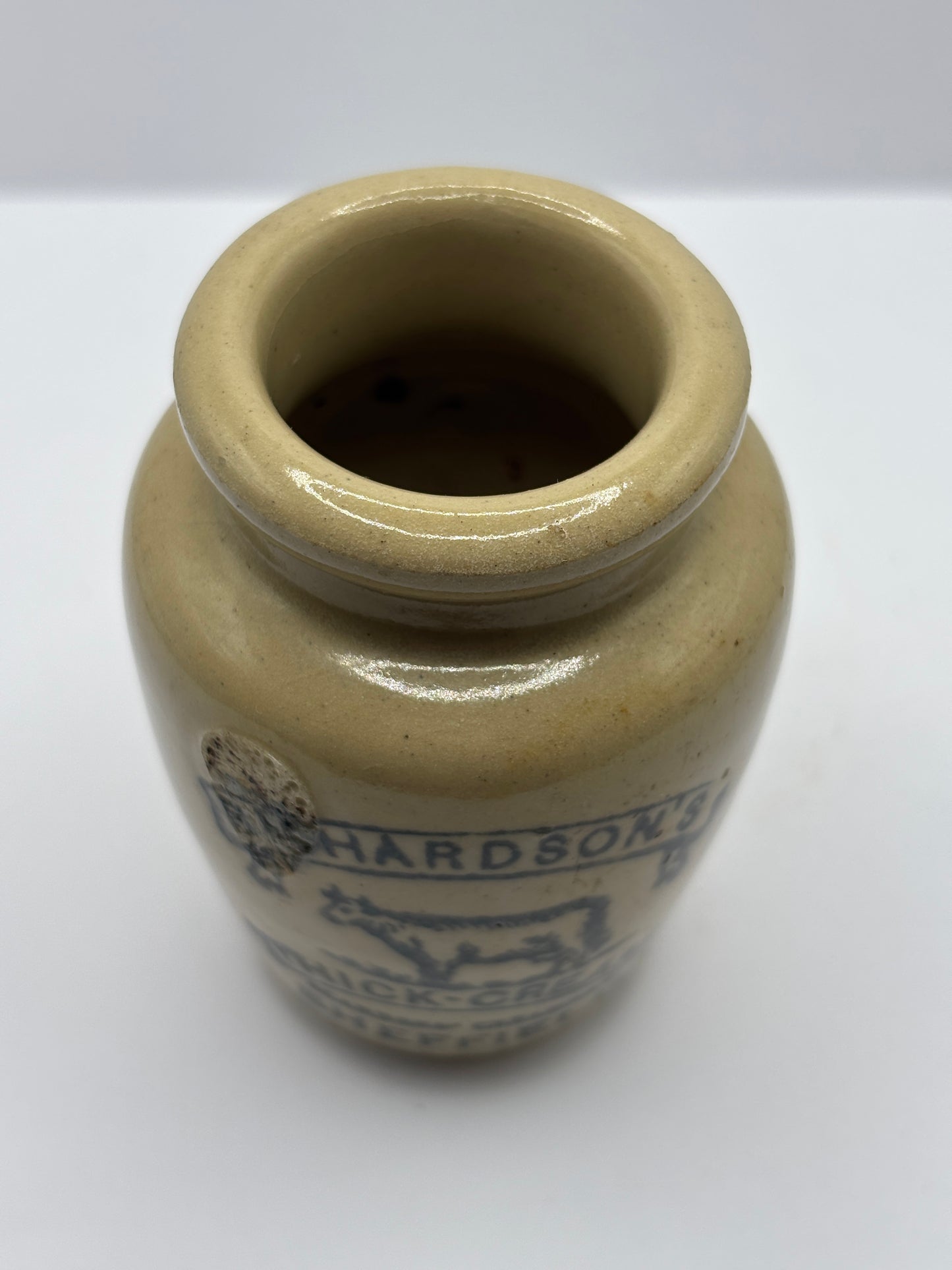 Old Richardsons thick cream, Sheffield advertising cream pot