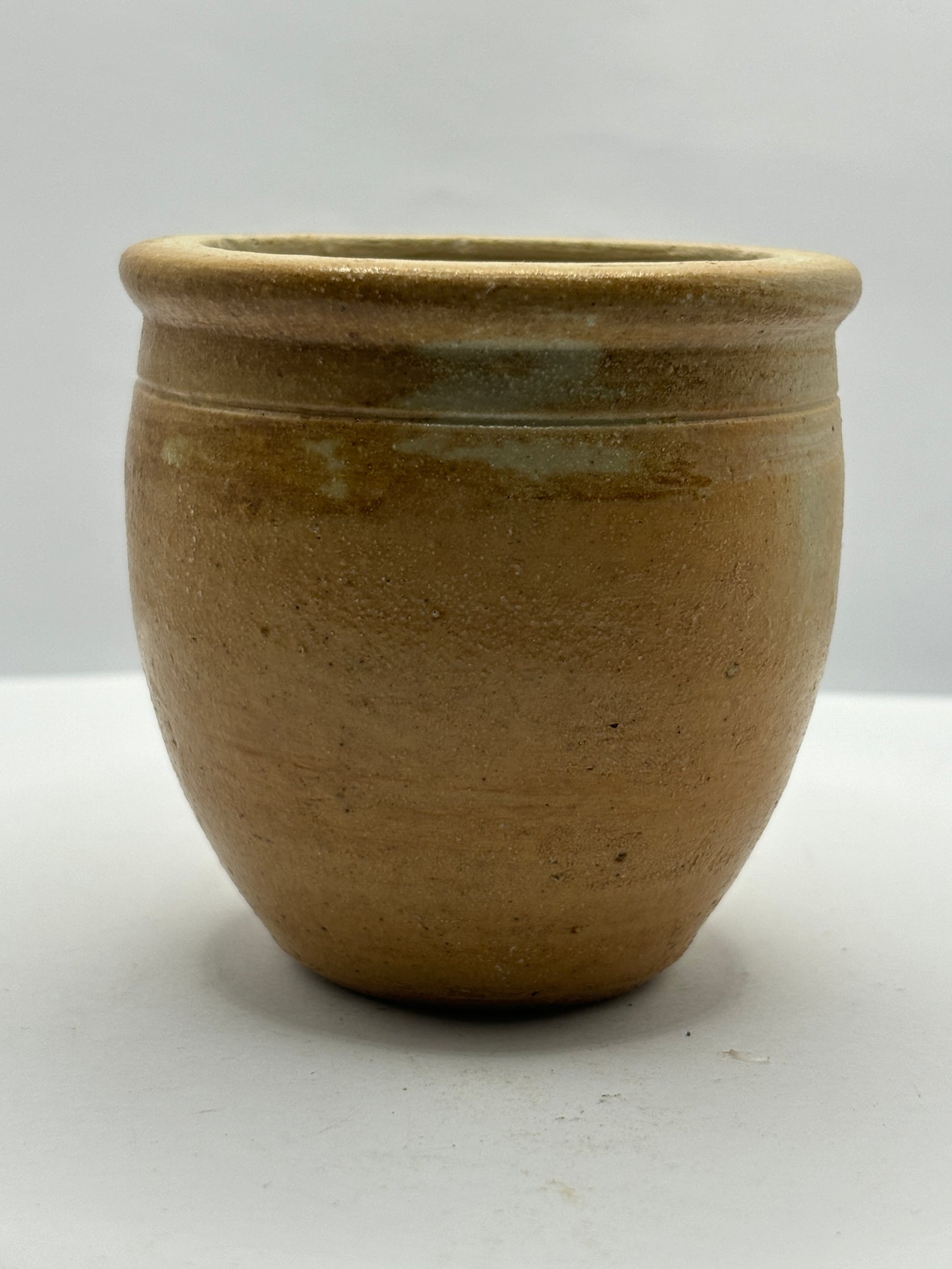 Small brown stoneware bowl