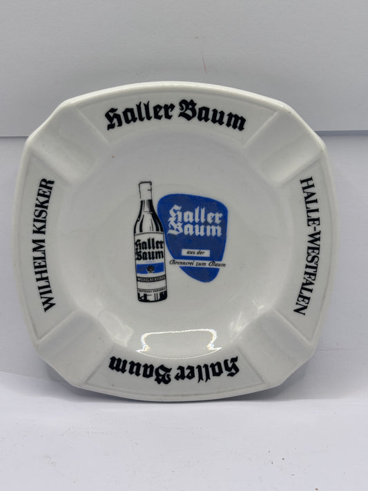Vintage advertising ashtray, Halle Baum