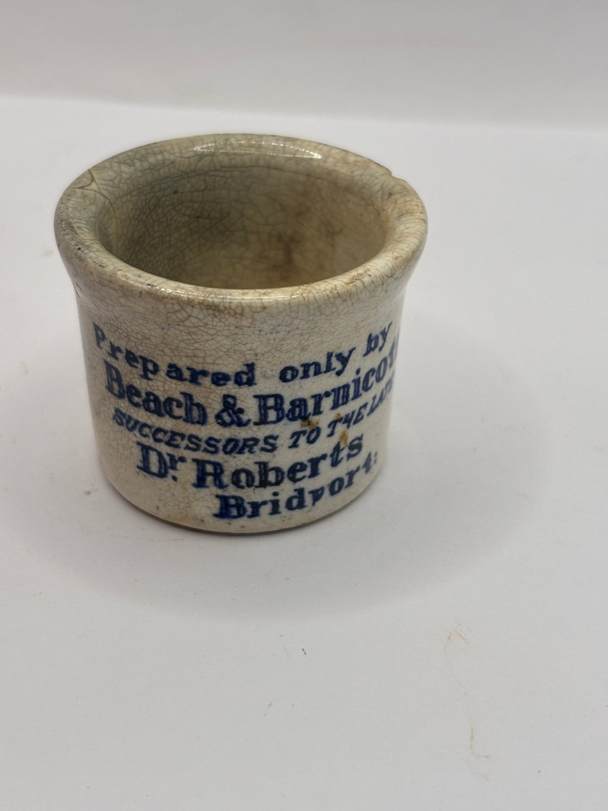 Old advertising ointment pot, Dr Roberts Poor mans friend