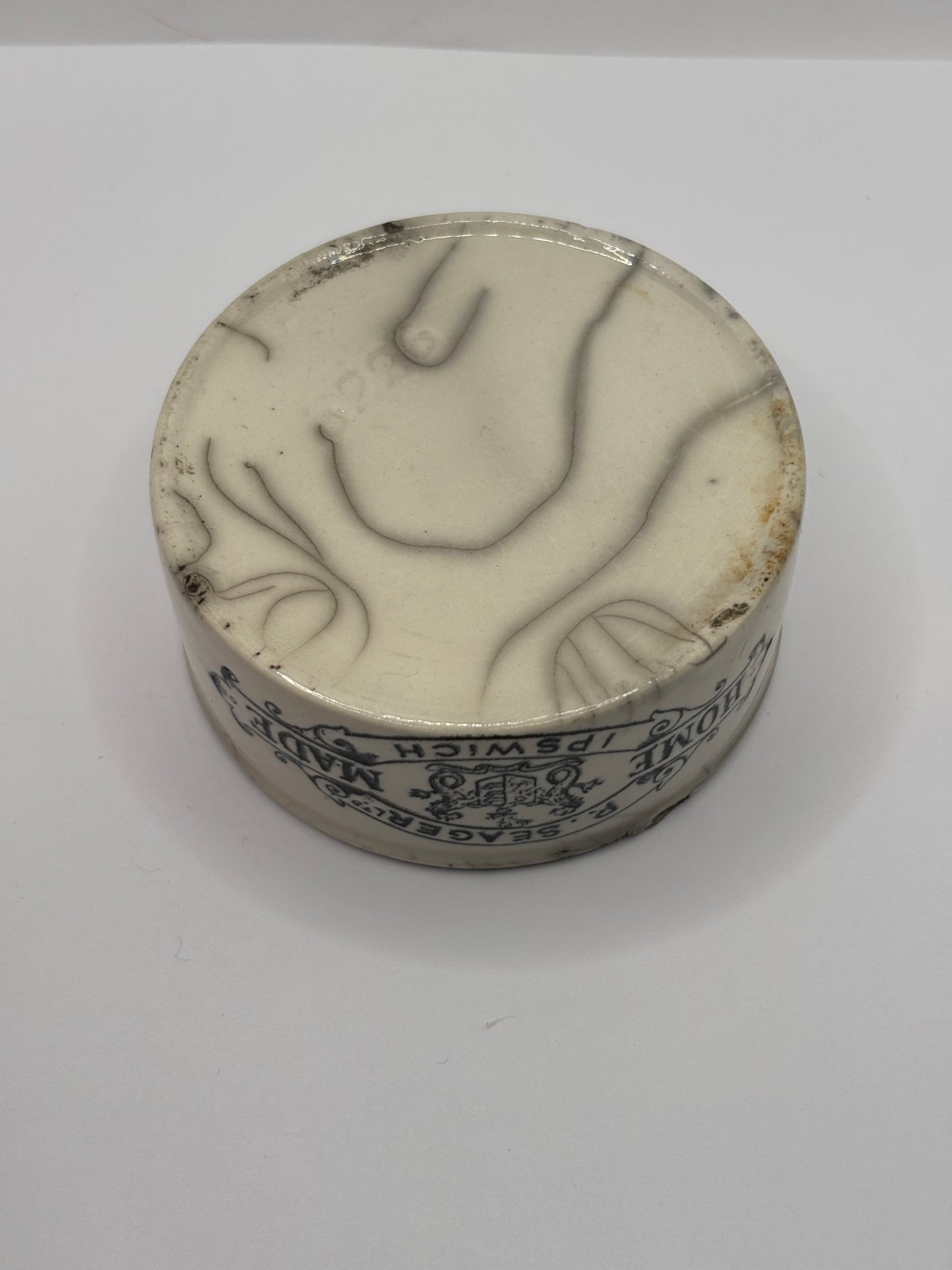 Old Seagers advertising meat paste pot