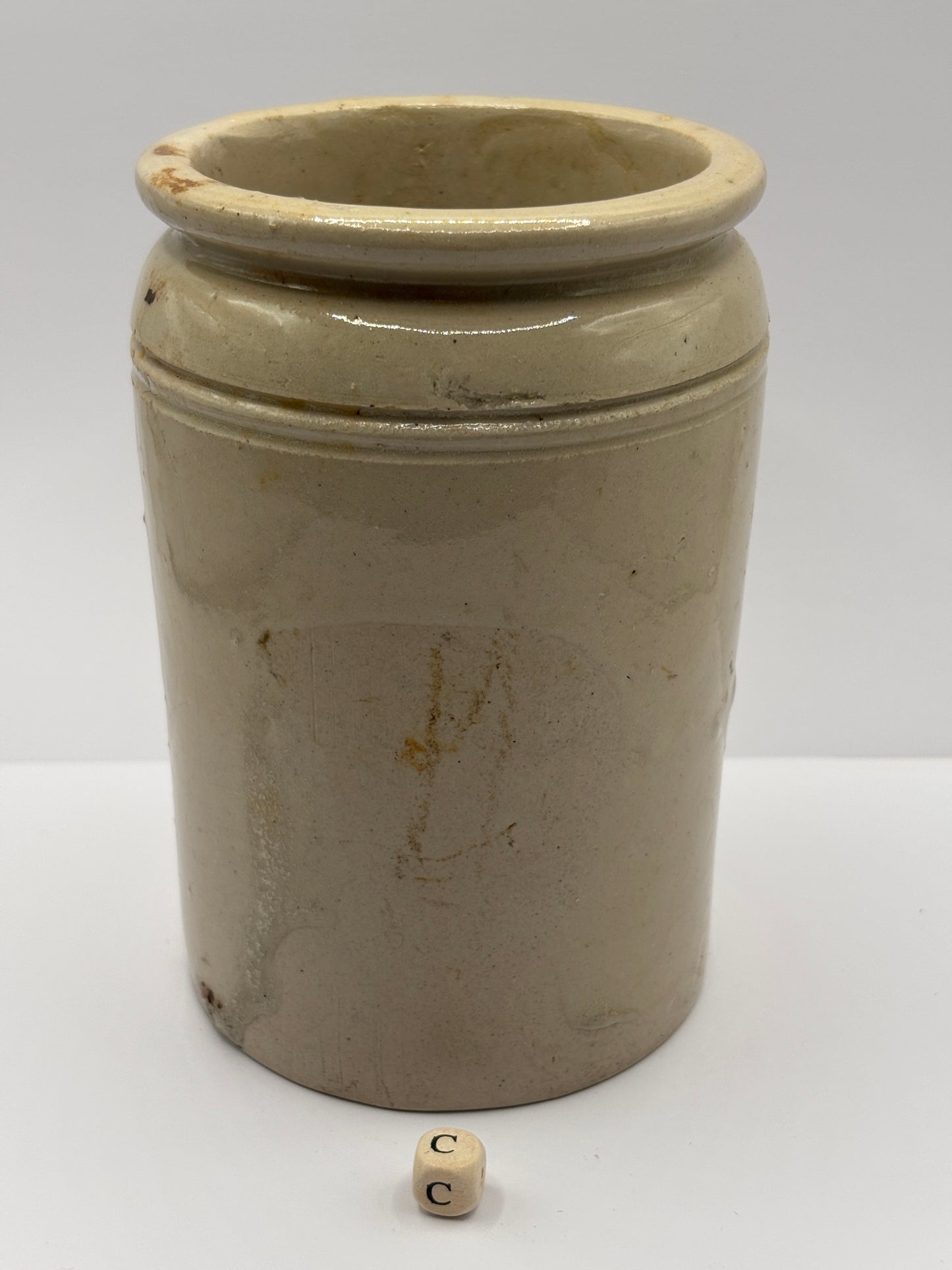 Old 2lb rolled top marmalade jar (c)