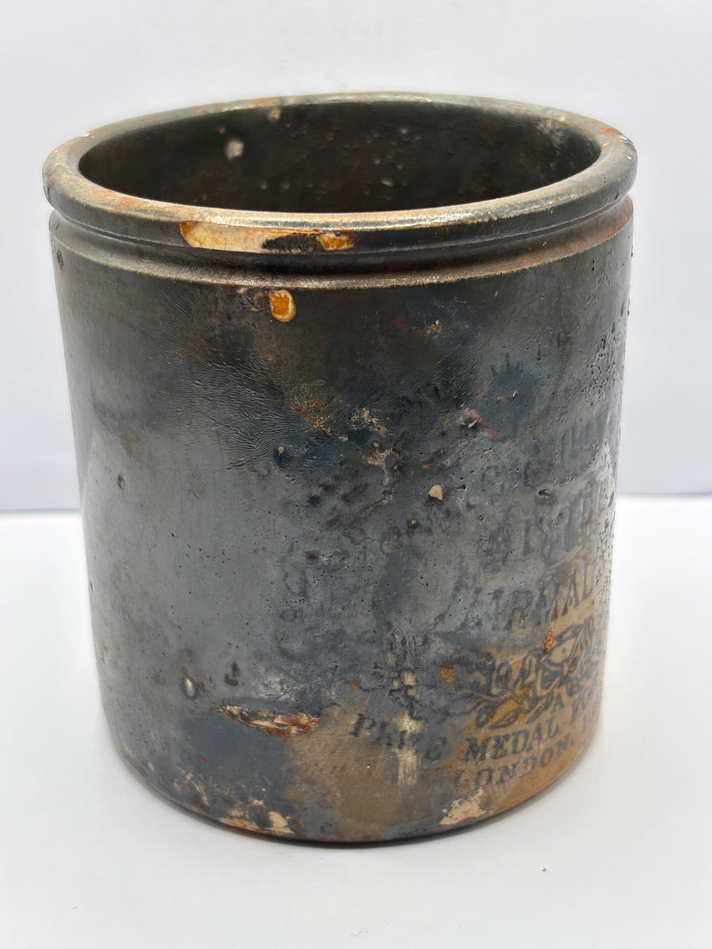Old 1lb James Keiller dundee marmalade jar, damaged