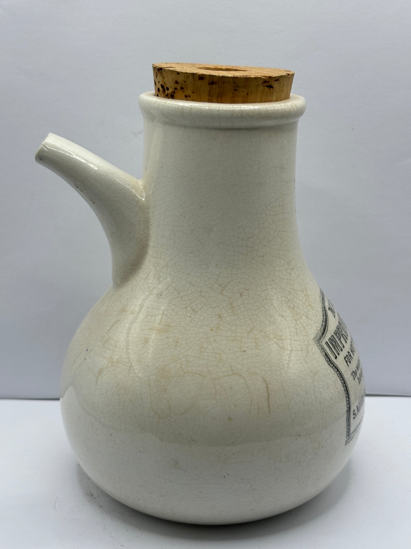 Maws Improved earthenware inhaler, english advertising