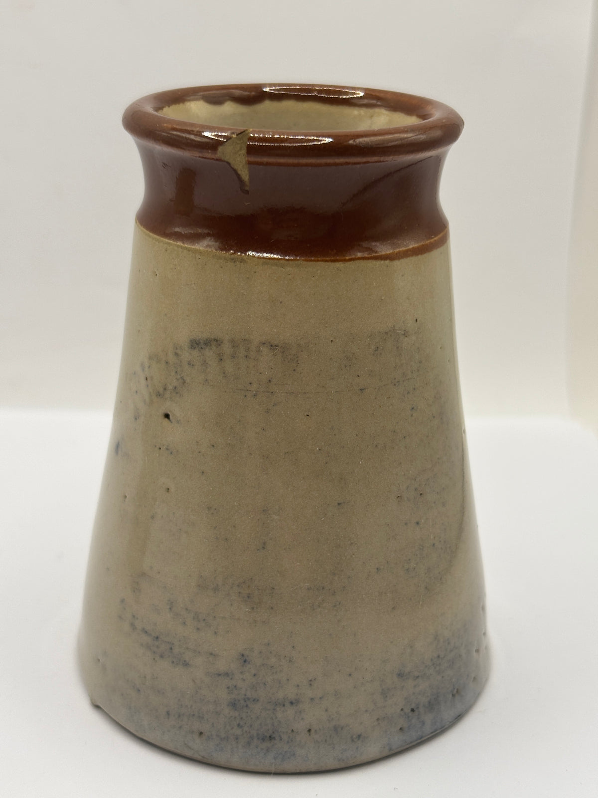 Old advertising cream pot, Bristlington Somerset, rich thick cream