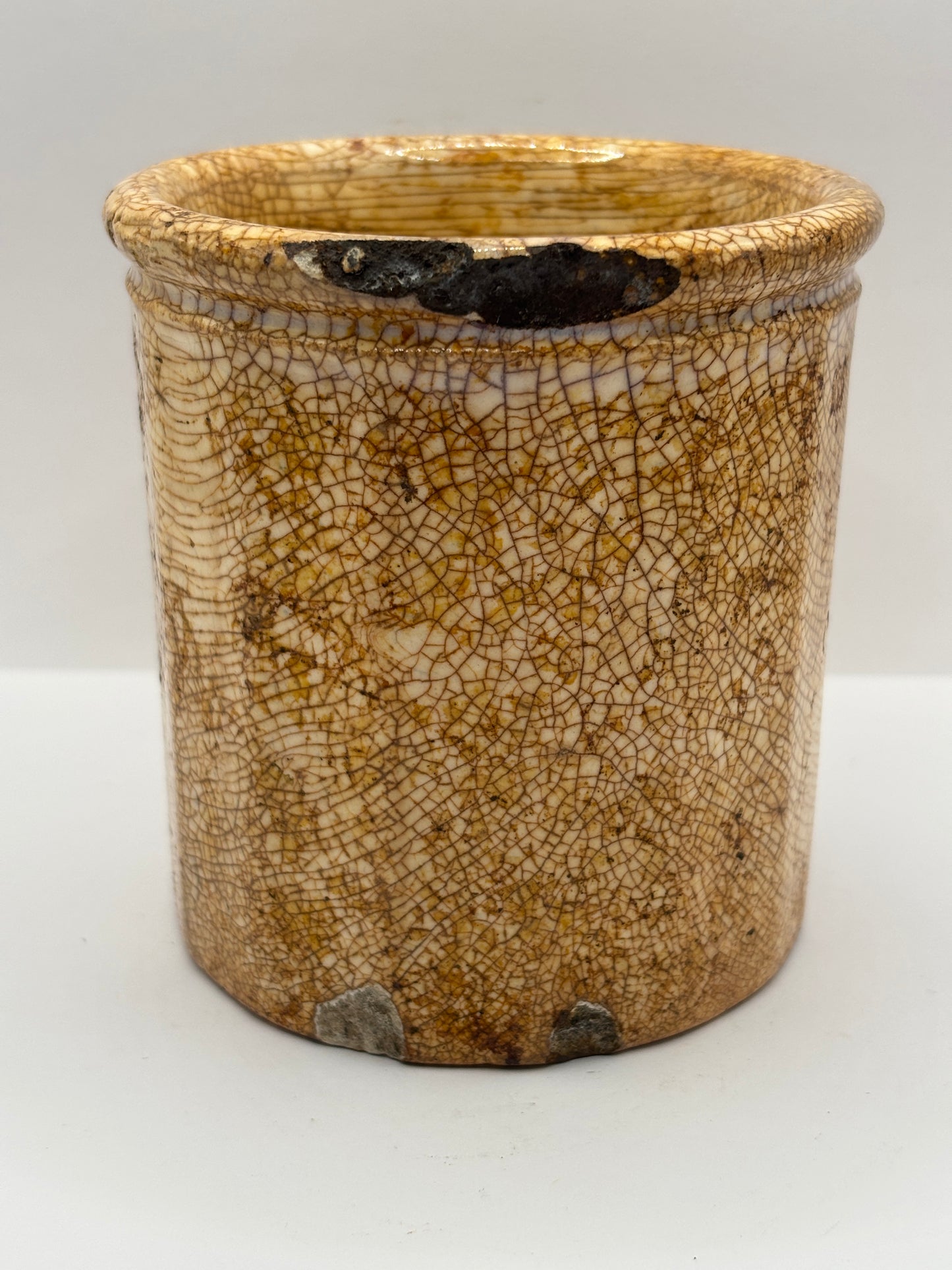Old plain stoneware marmalade jar. Castell & Brown Mailing