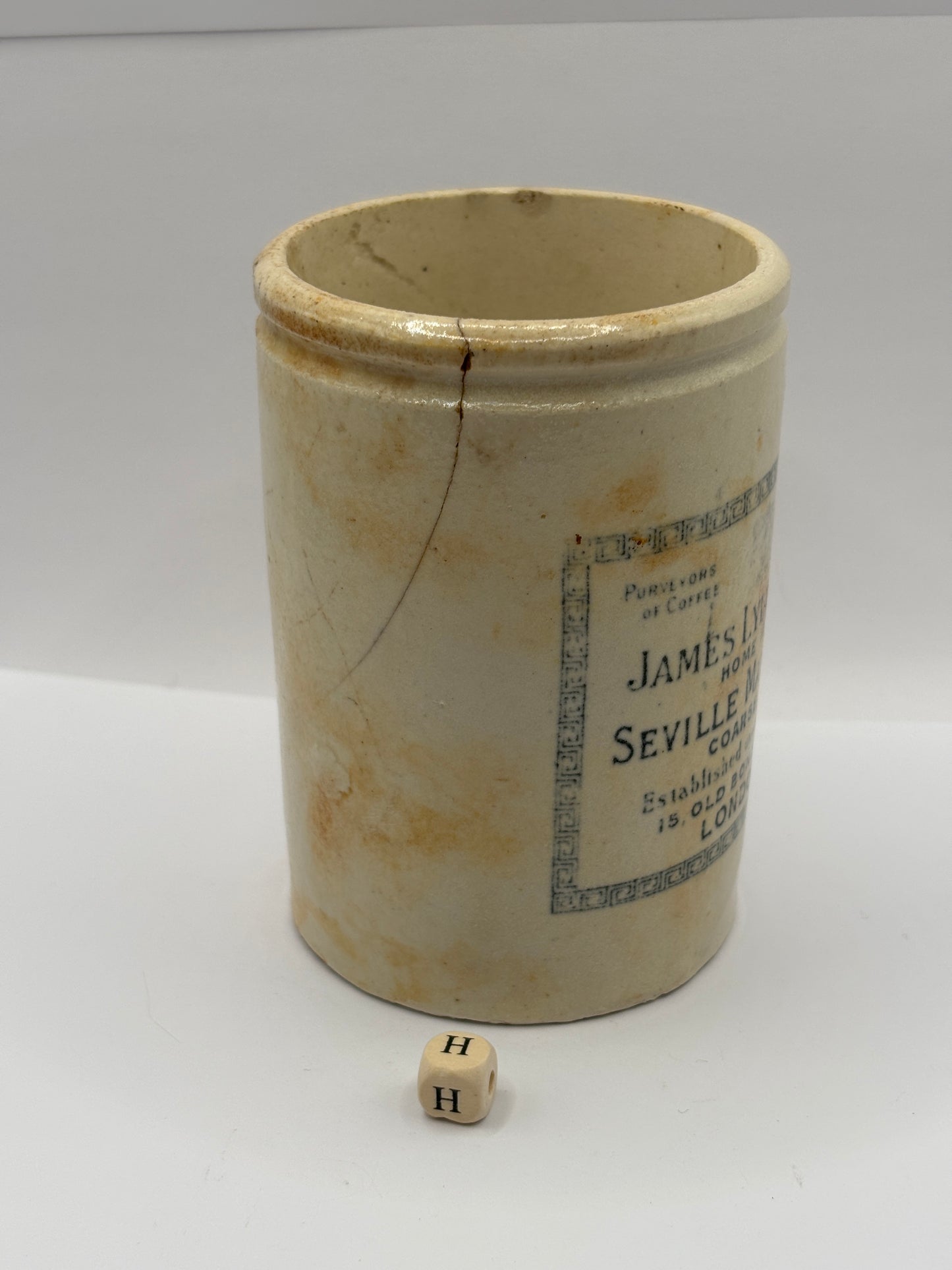 Old rare 1lb James Lyle & Co seville marmalade jar (H)