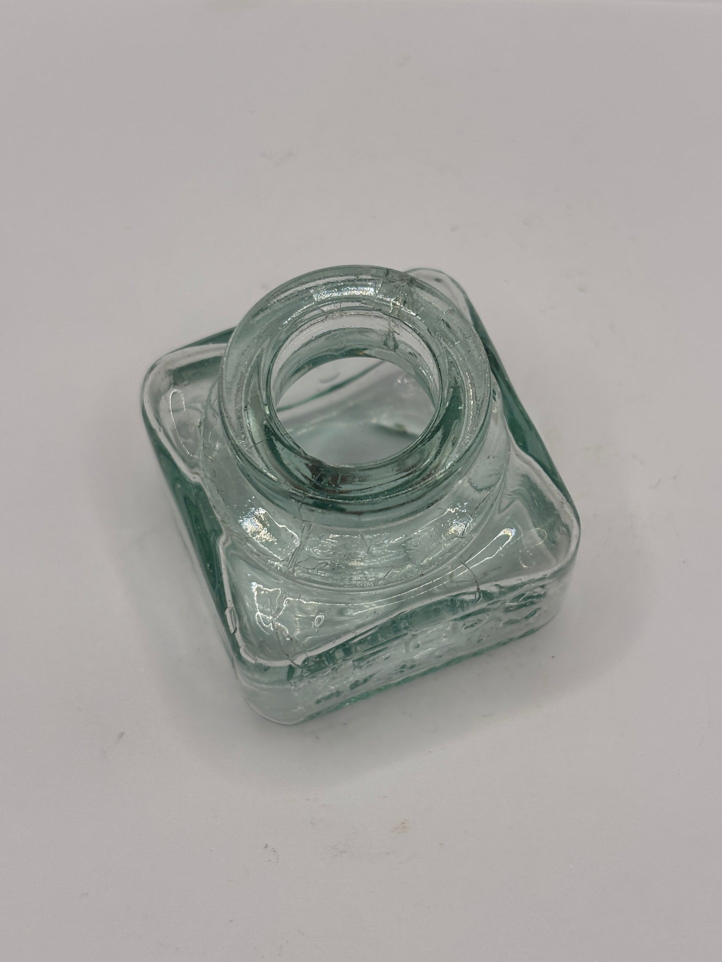 old advertising glass ink,inkwells, ink bottle. Fields ink