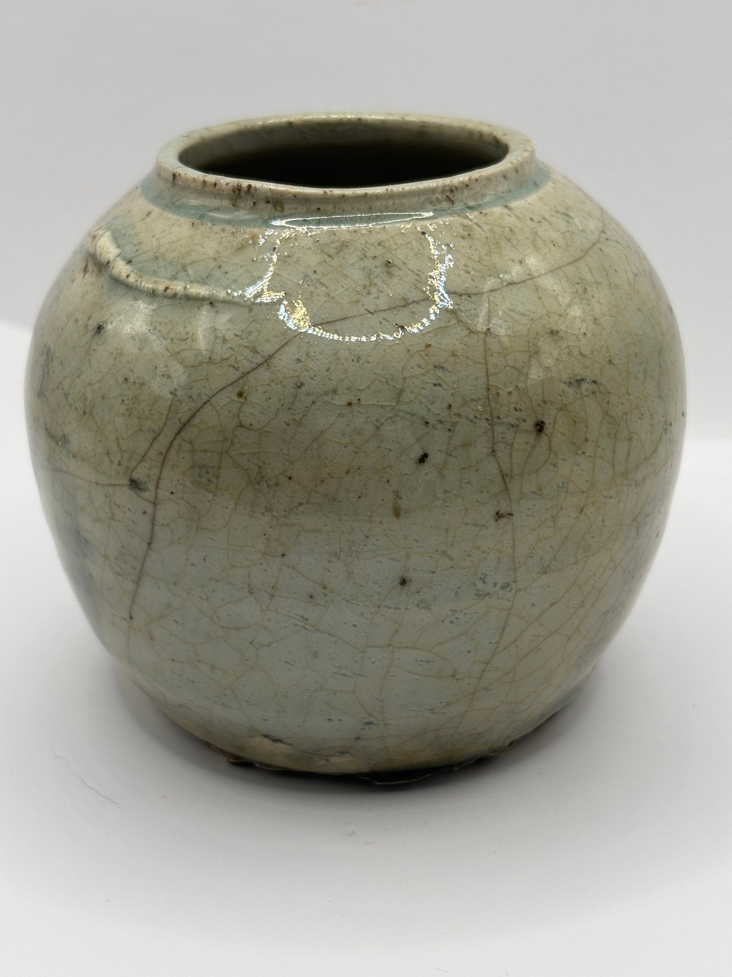 Old stoneware chinese ginger jar