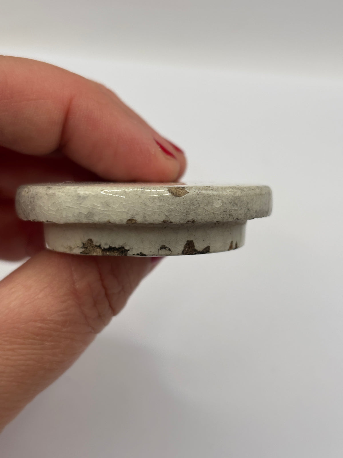 Old mini advertising lid, Boots cash chemists