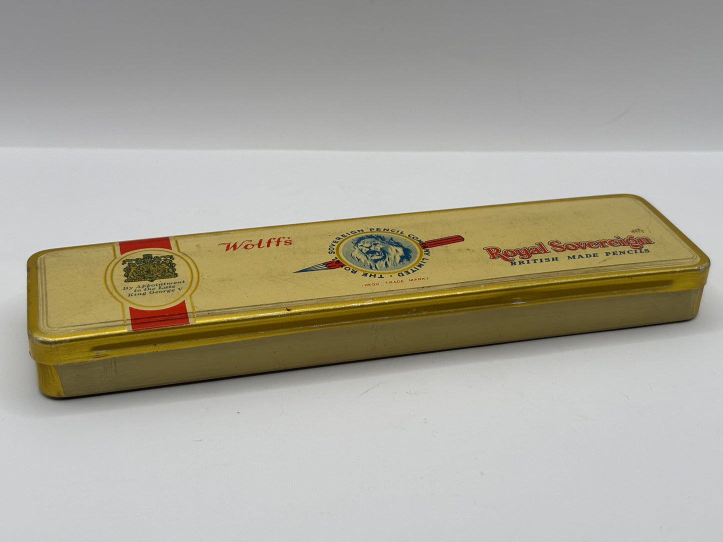 Old advertising tin, wolff’s pencil tin
