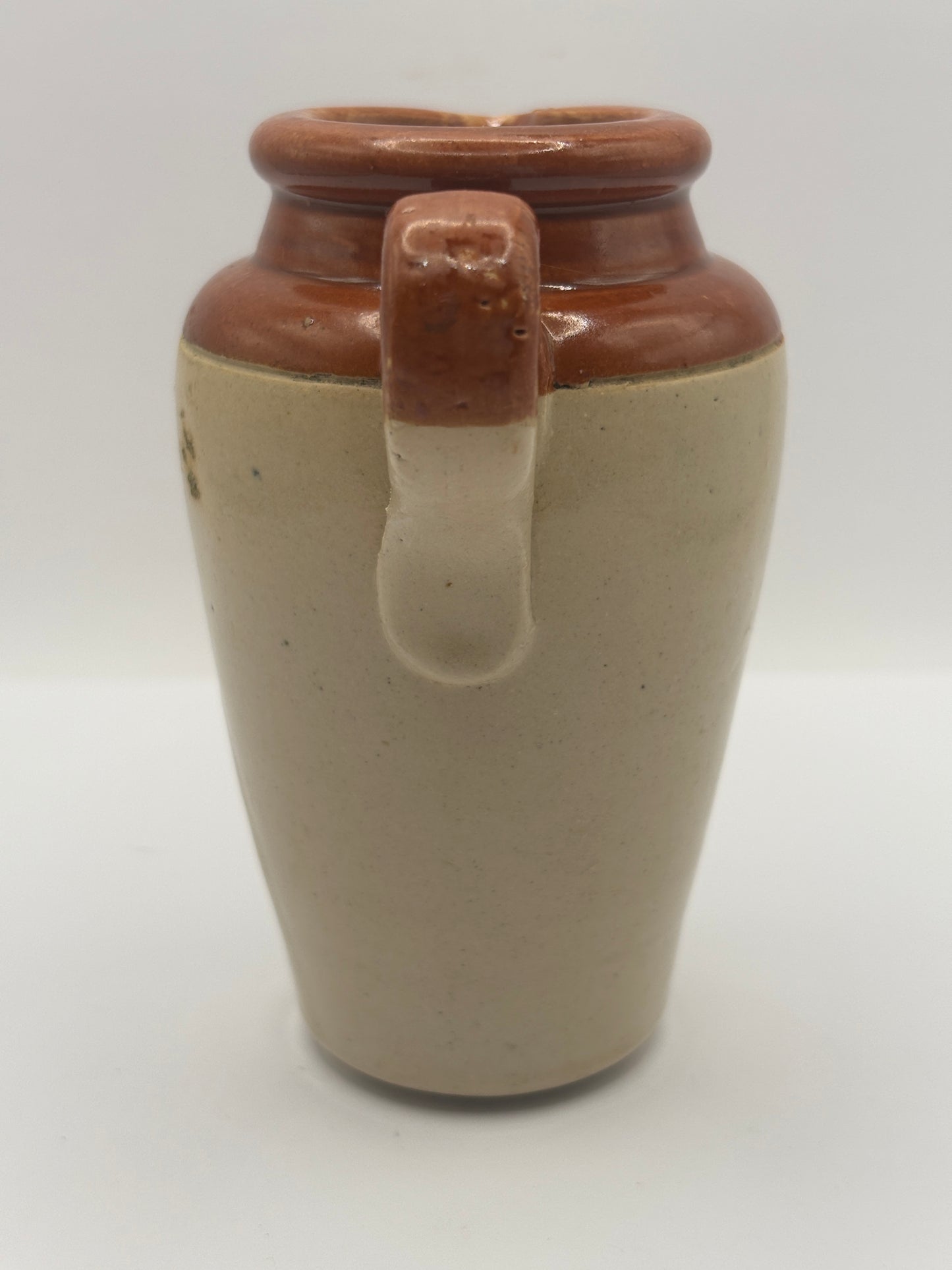 Old advertising cream pot, Peter Warner. Bannisters Huddersfield dairies. Rich thick cream
