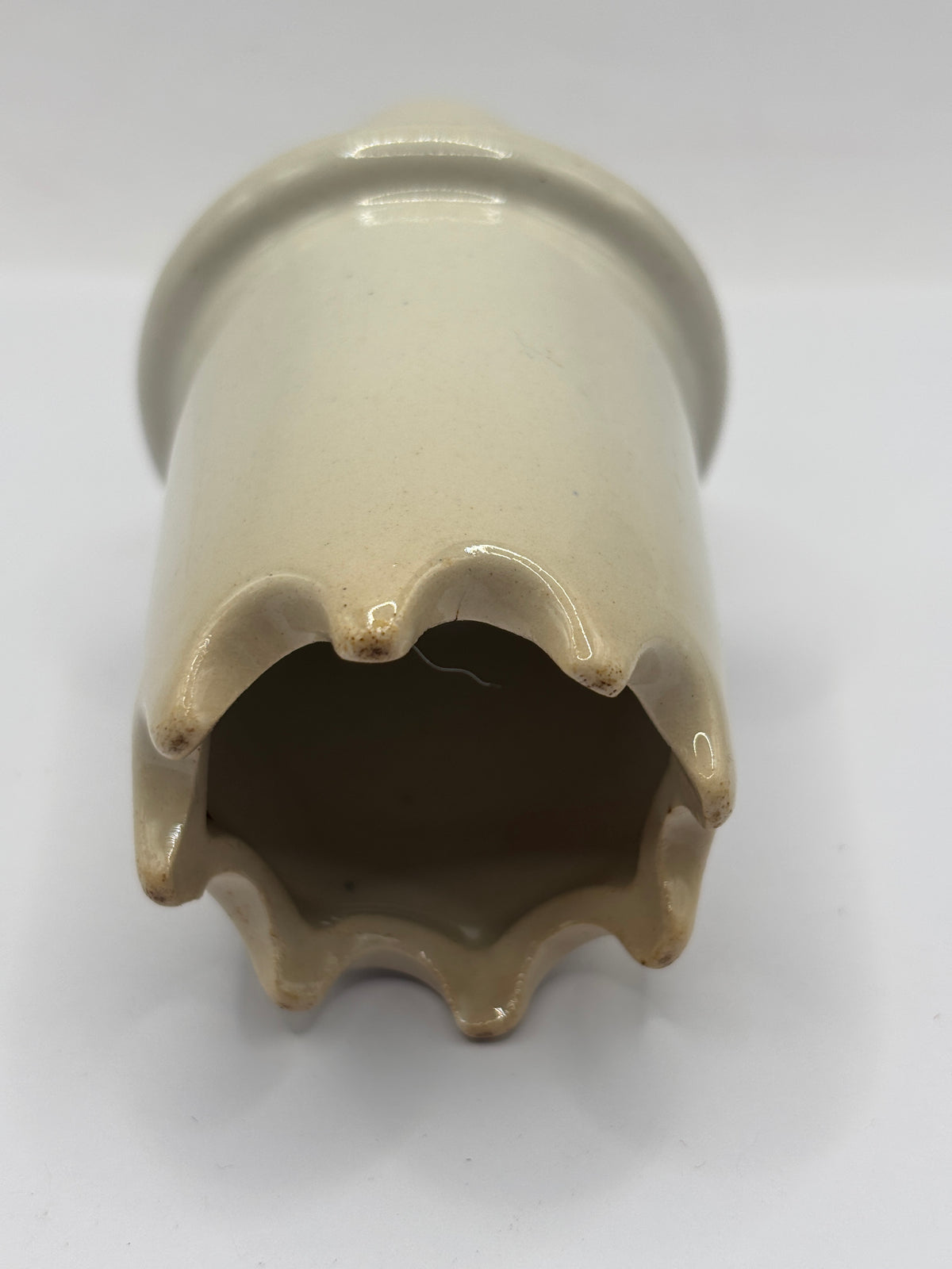 Old stoneware pie funnel