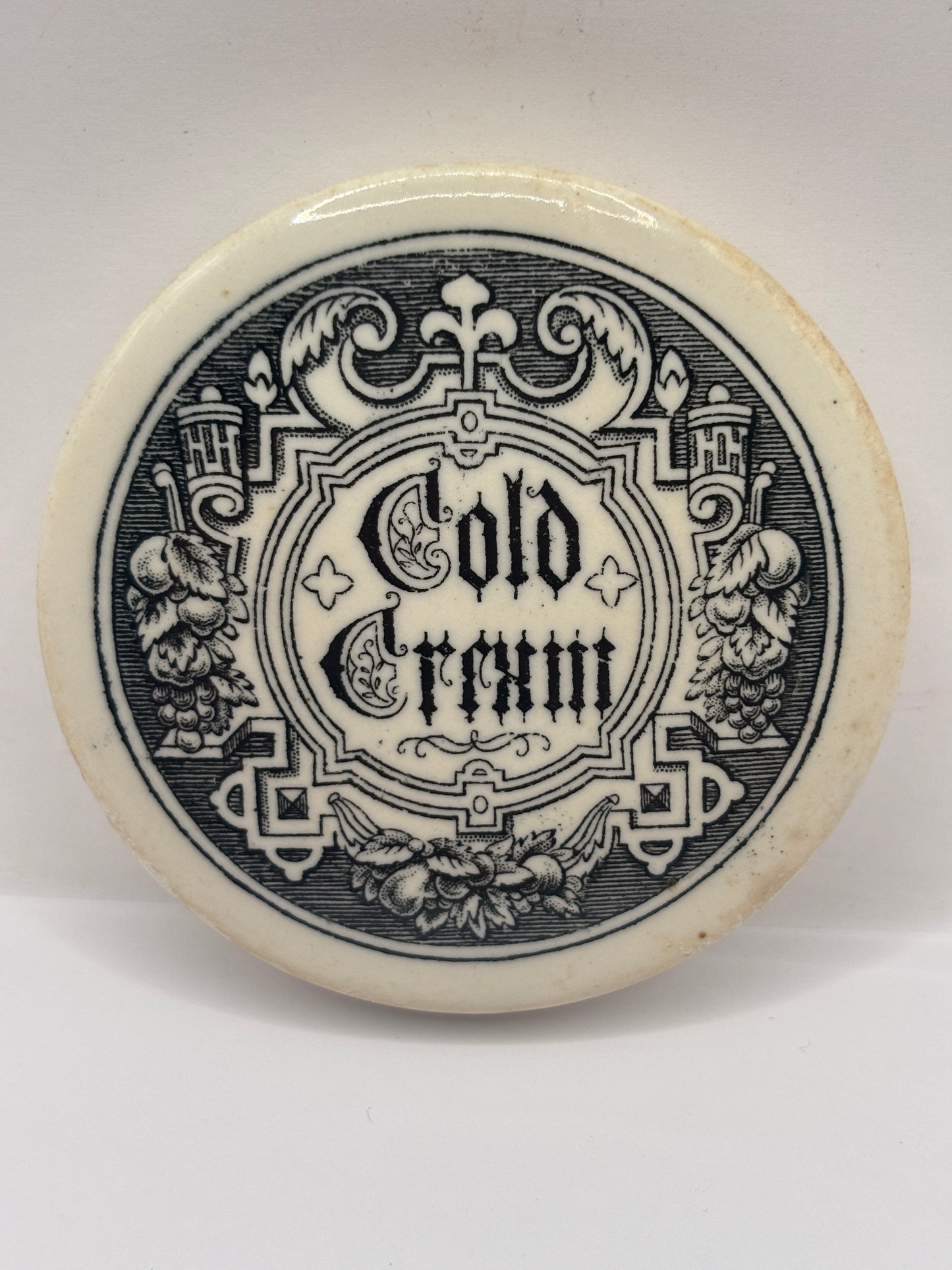 Old advertising lid, Cold cream
