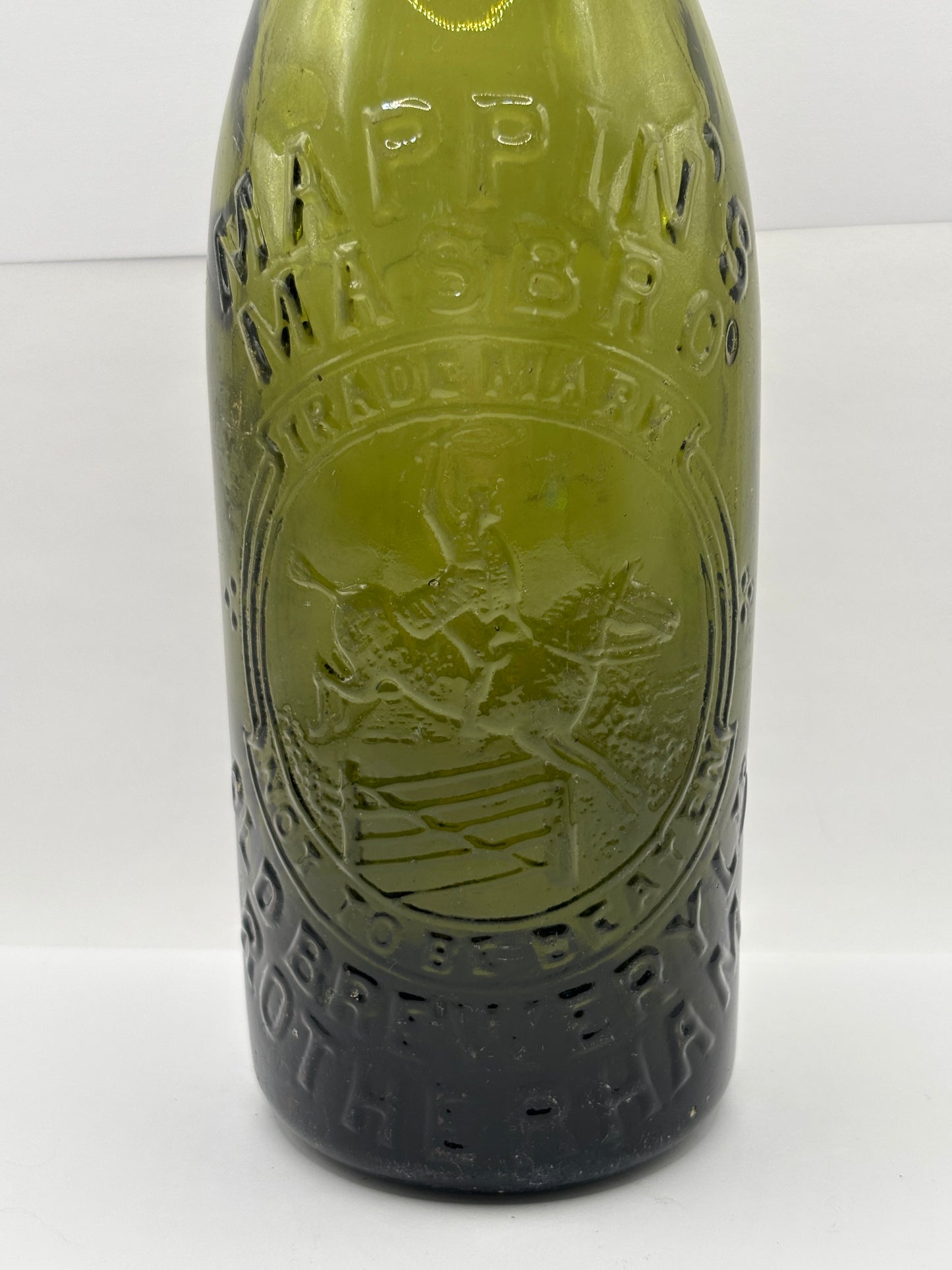Old Rotherham beer bottle, Mappin’s Masboro’