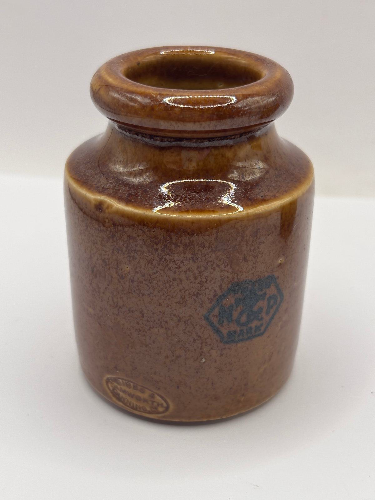 Old advertising jar, Taylors prepared mustard. 7.5cms