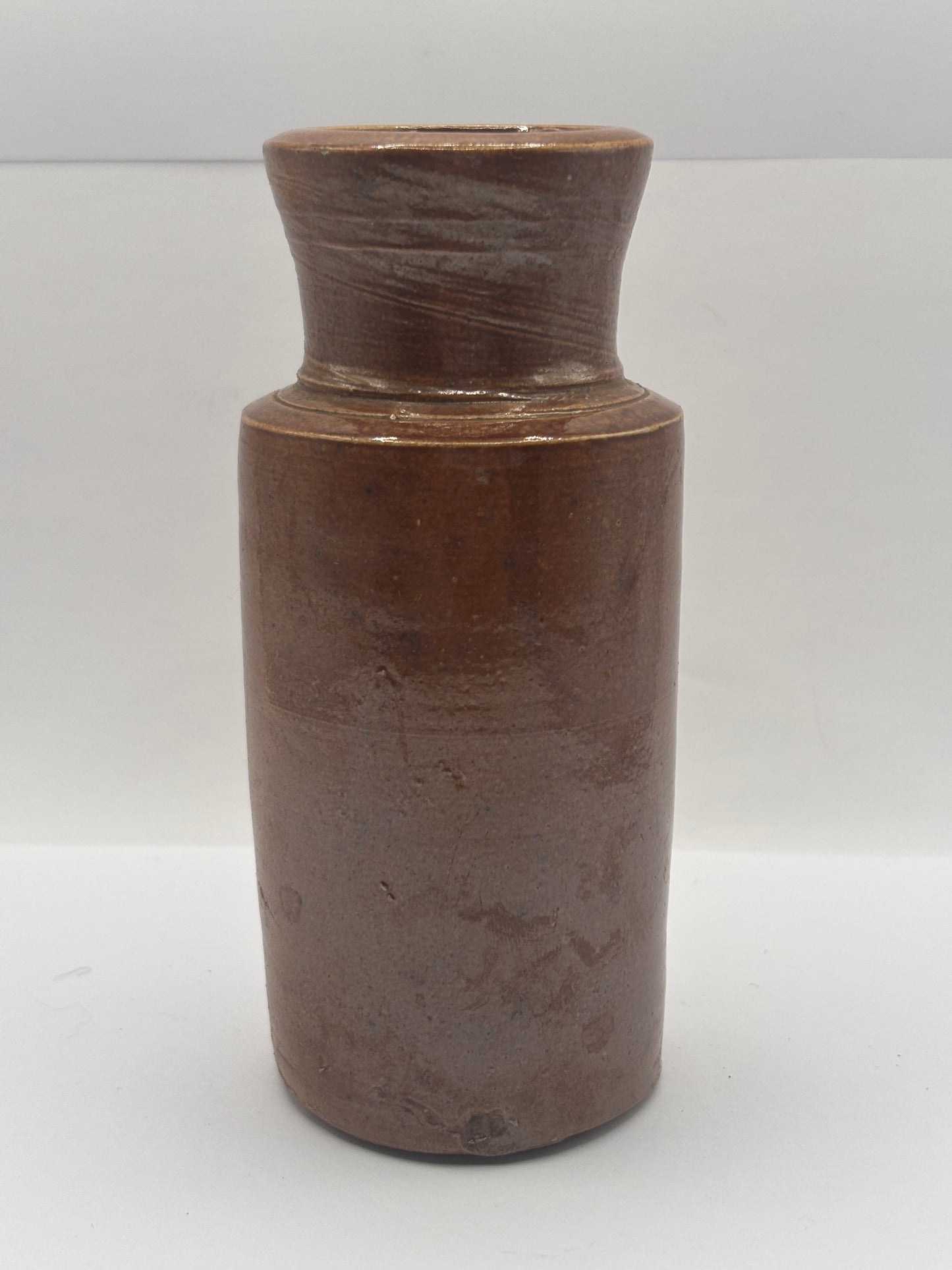 Old stoneware blacking pot
