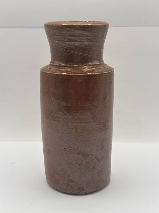 Old stoneware blacking pot