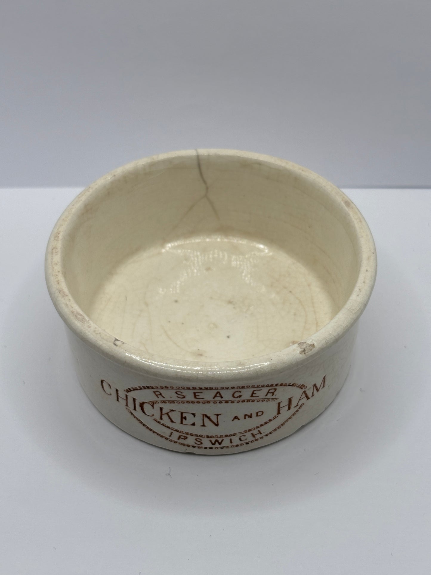 Old seagers meat paste pot, chicken & ham
