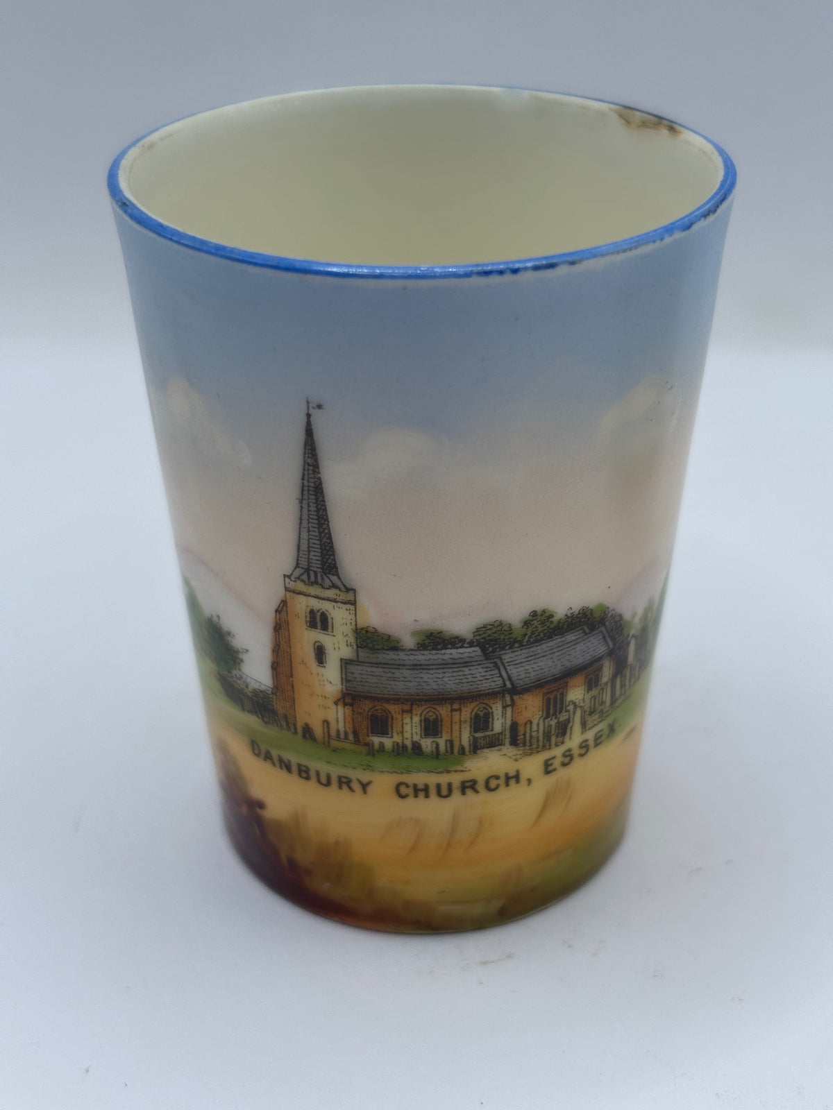 Vintage mini beaker, Danbury church