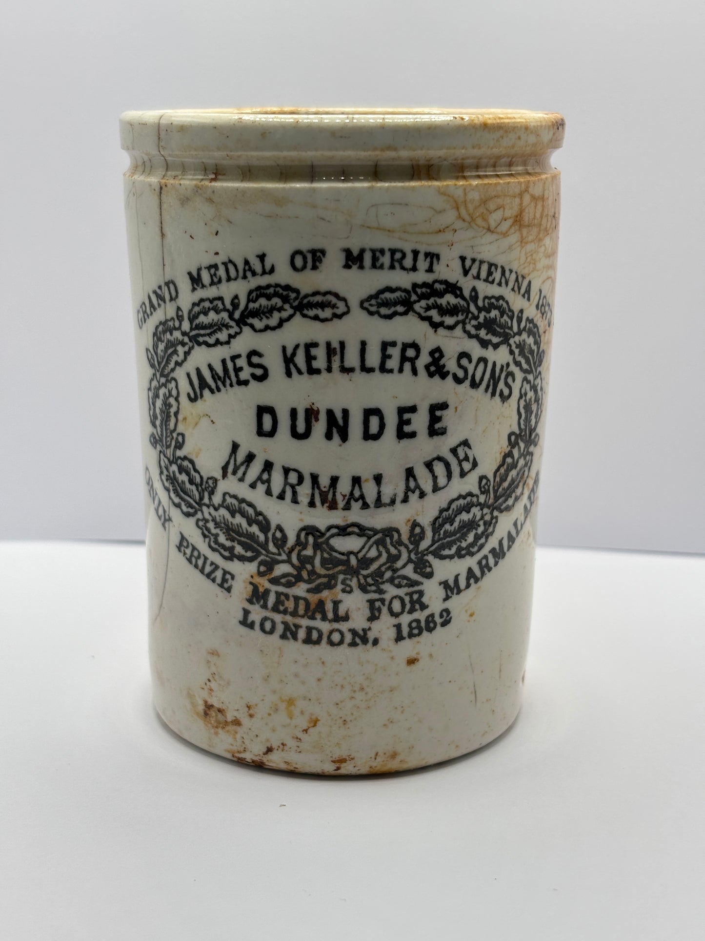 Old 1lb James Keiller Dundee marmalade jar