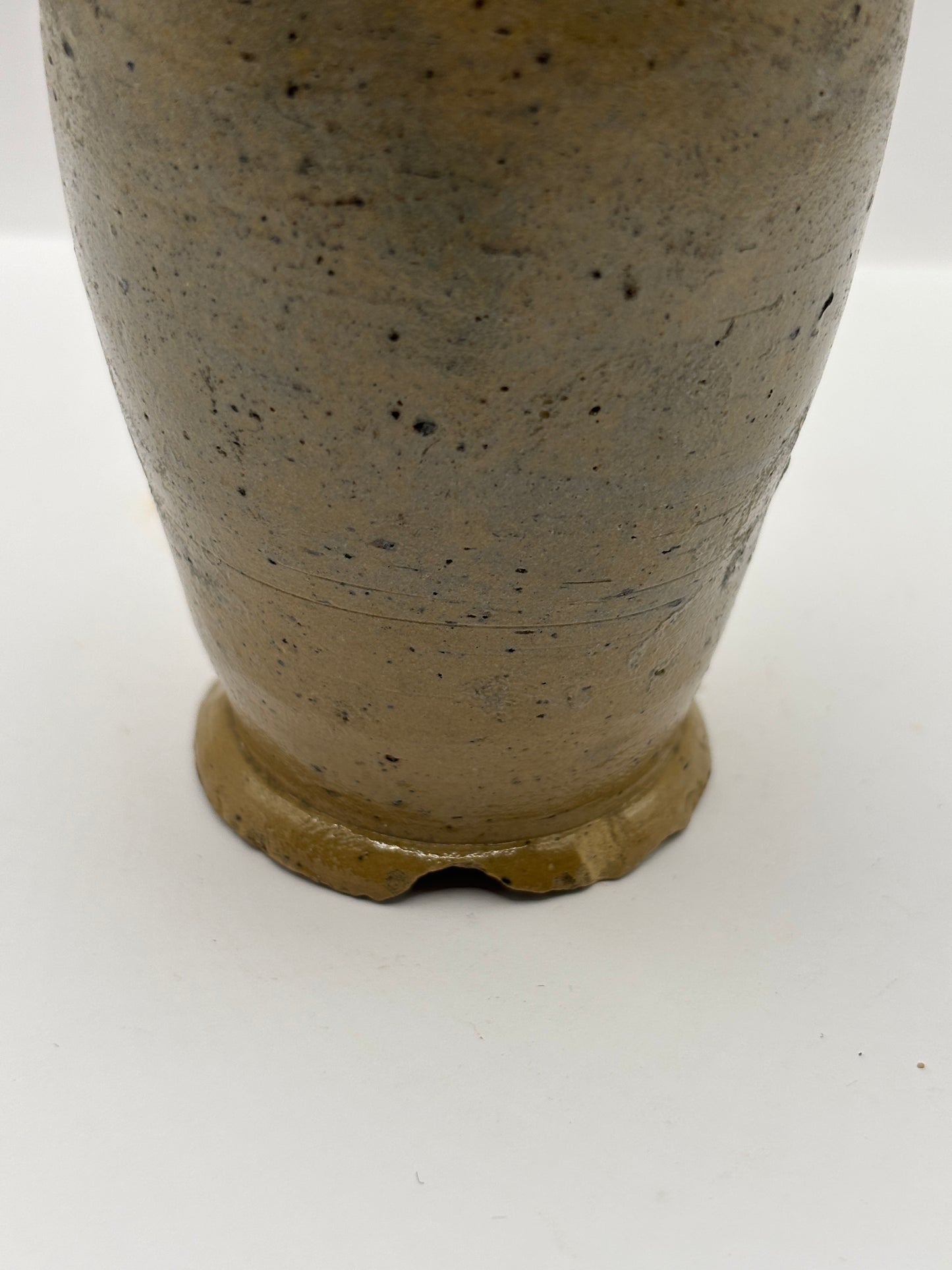 Old early stoneware jar/ vase chipped