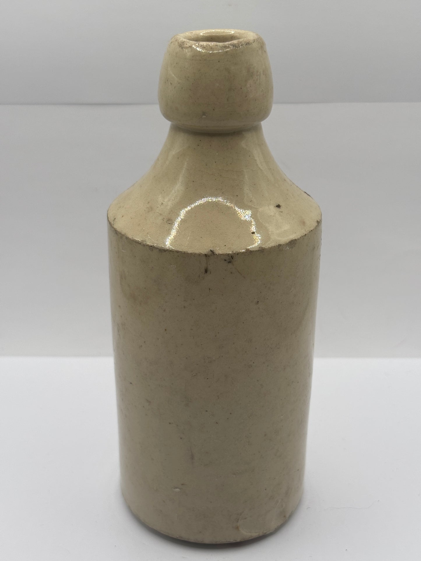 Old stoneware ginger beer bottle, New black lion brewery Co. Aberdare