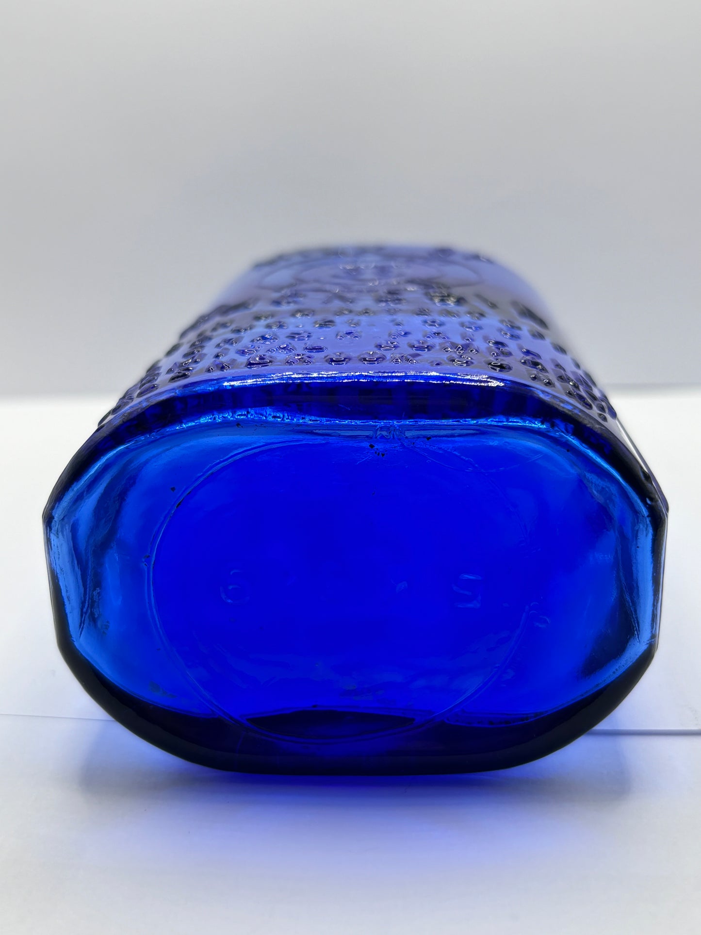 Old blue milk of magnesia bottle