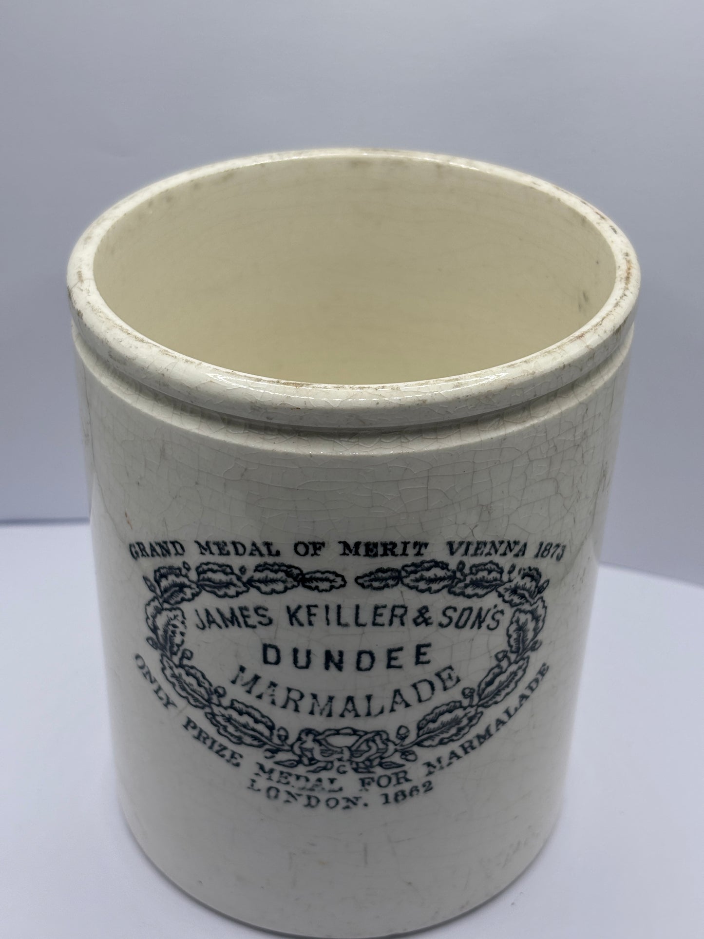 Rare 3lb James Keiller Dundee marmalade jar